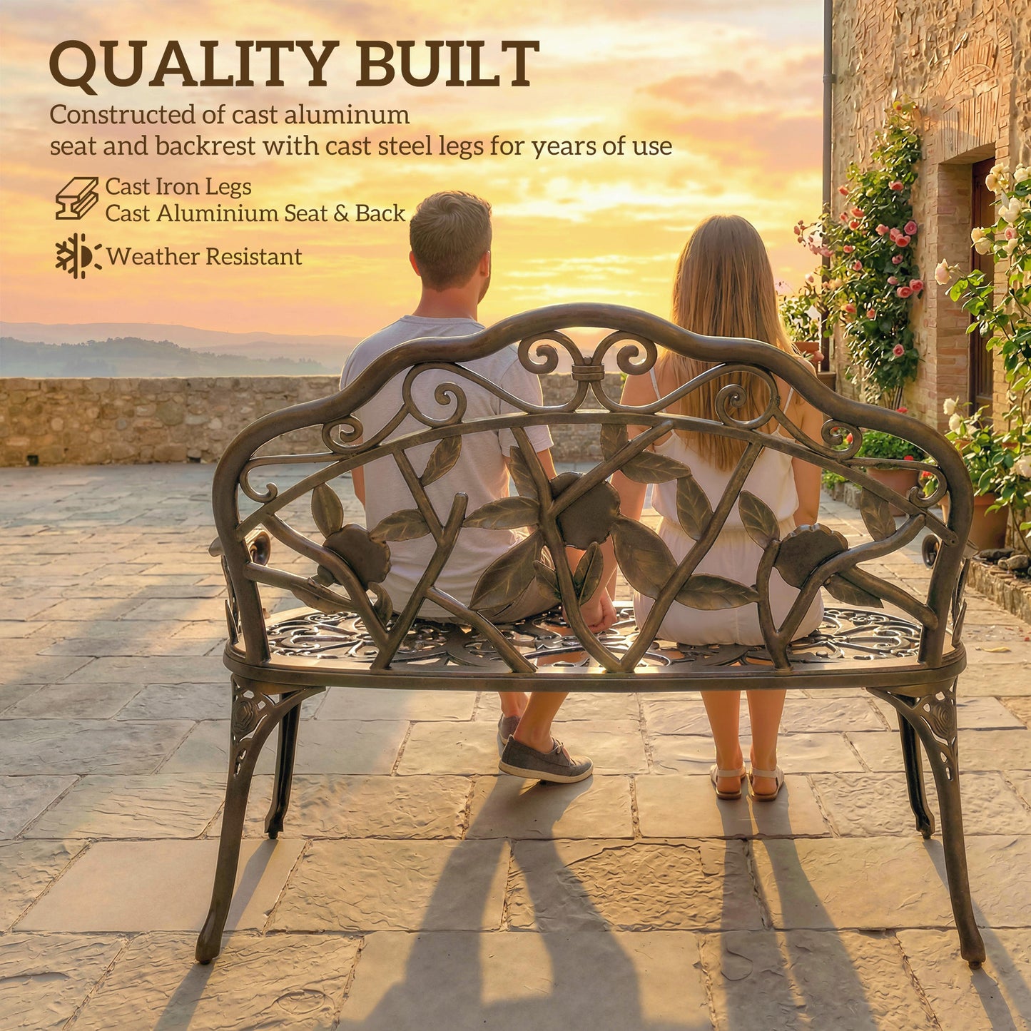 Cast Aluminium Garden Bench