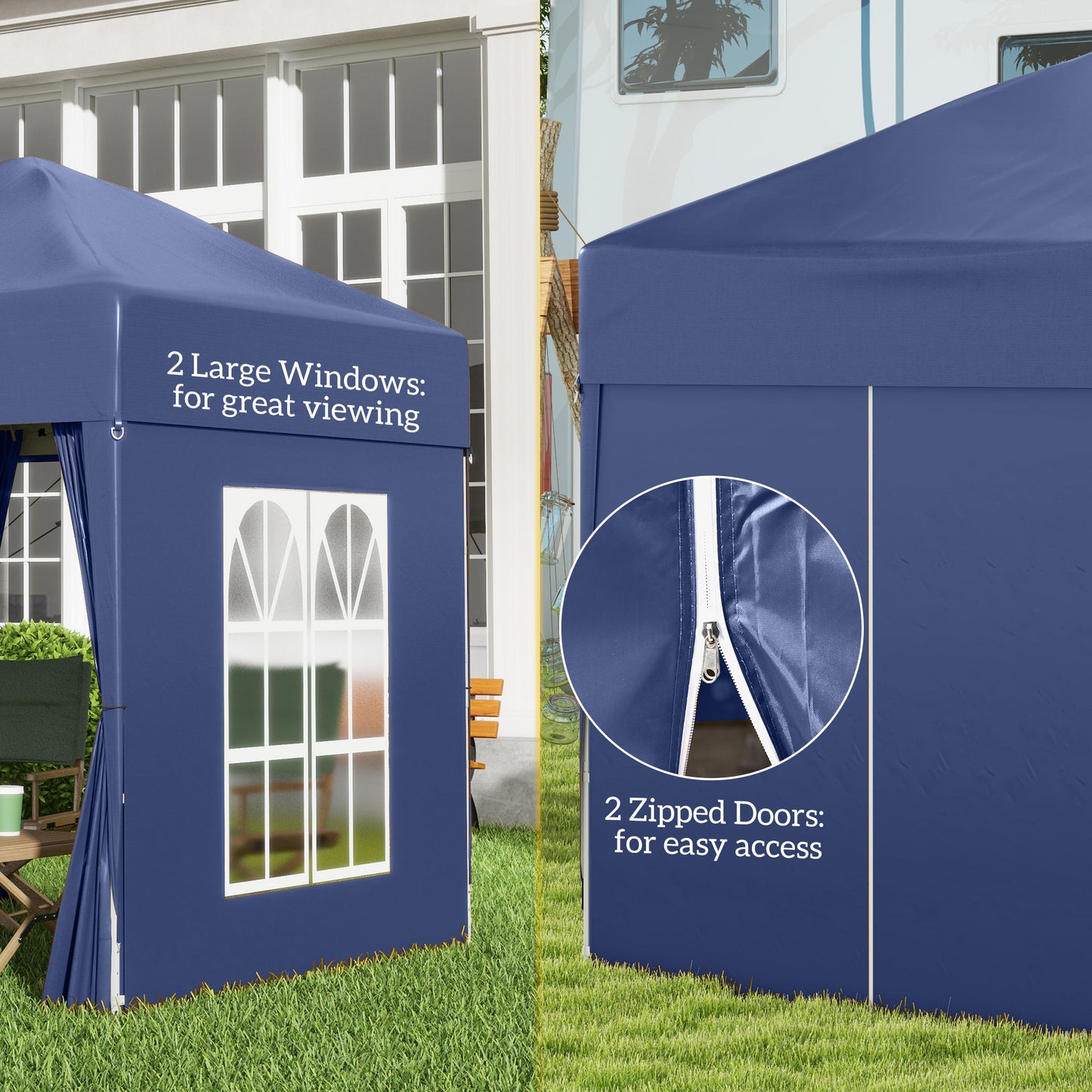 2 x 2 m Garden Pop Up Gazebo, Wedding Party Tent Marquee