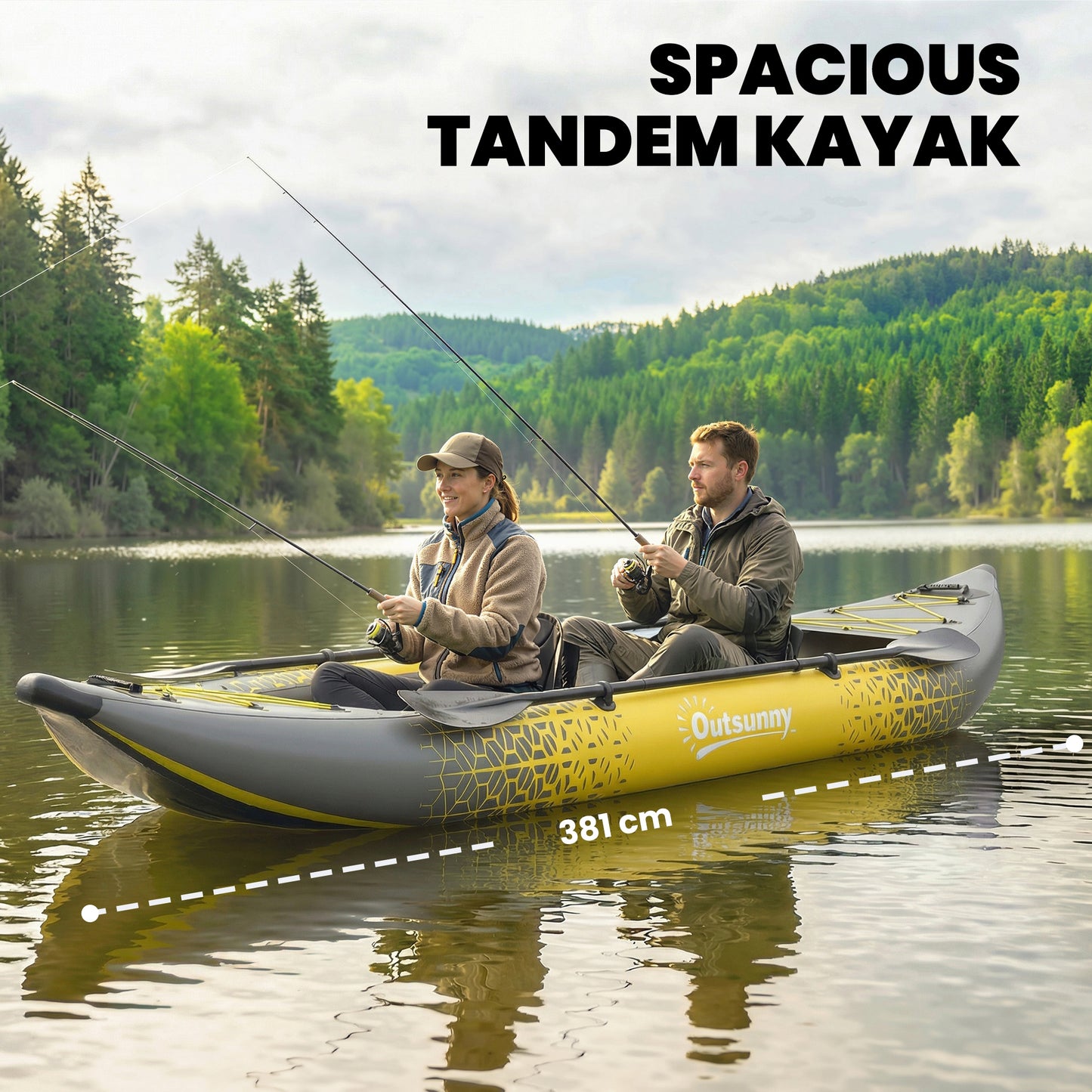 12.5' Inflatable Kayak Set