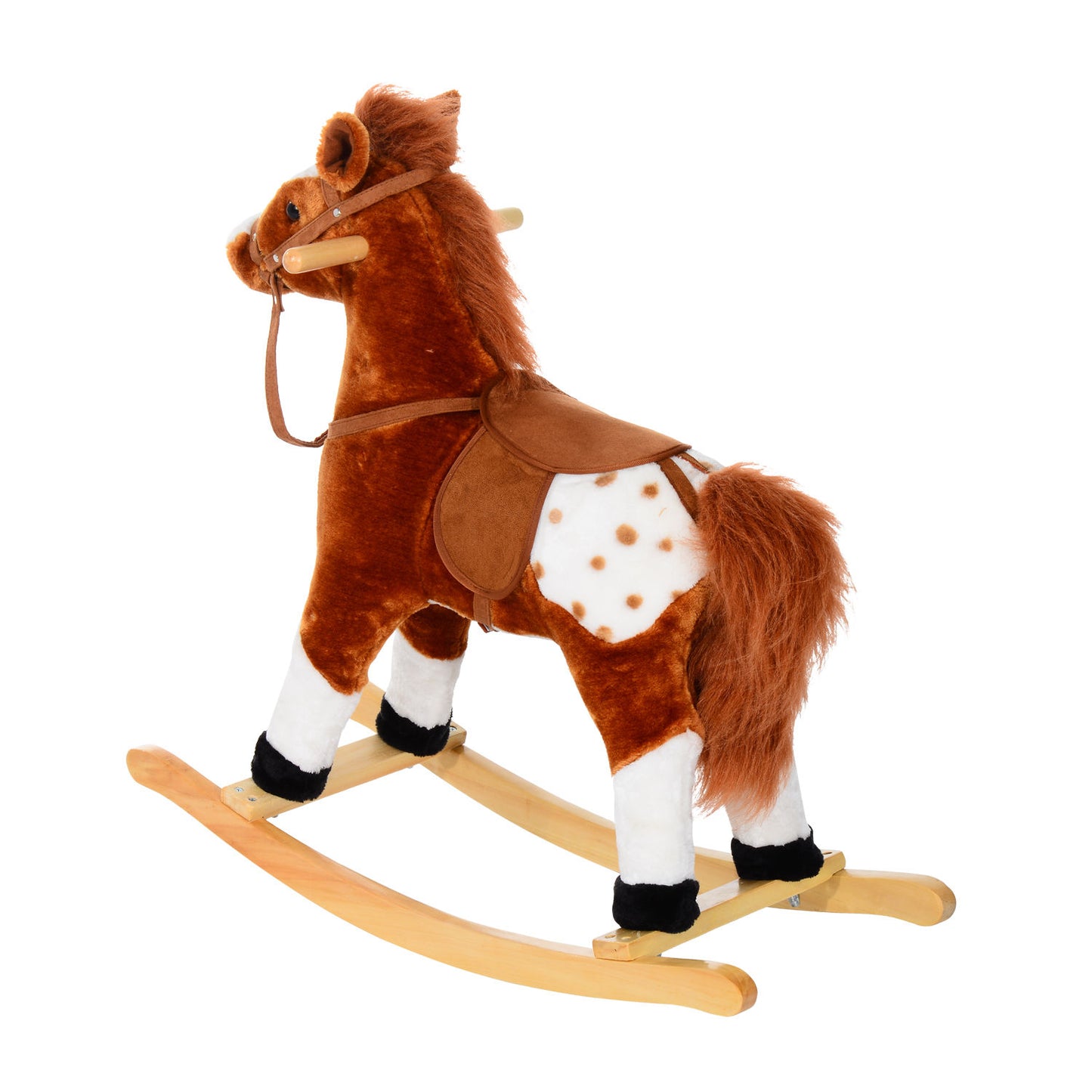 Baby Rocking Horse Plush Ride on Animals Rocker