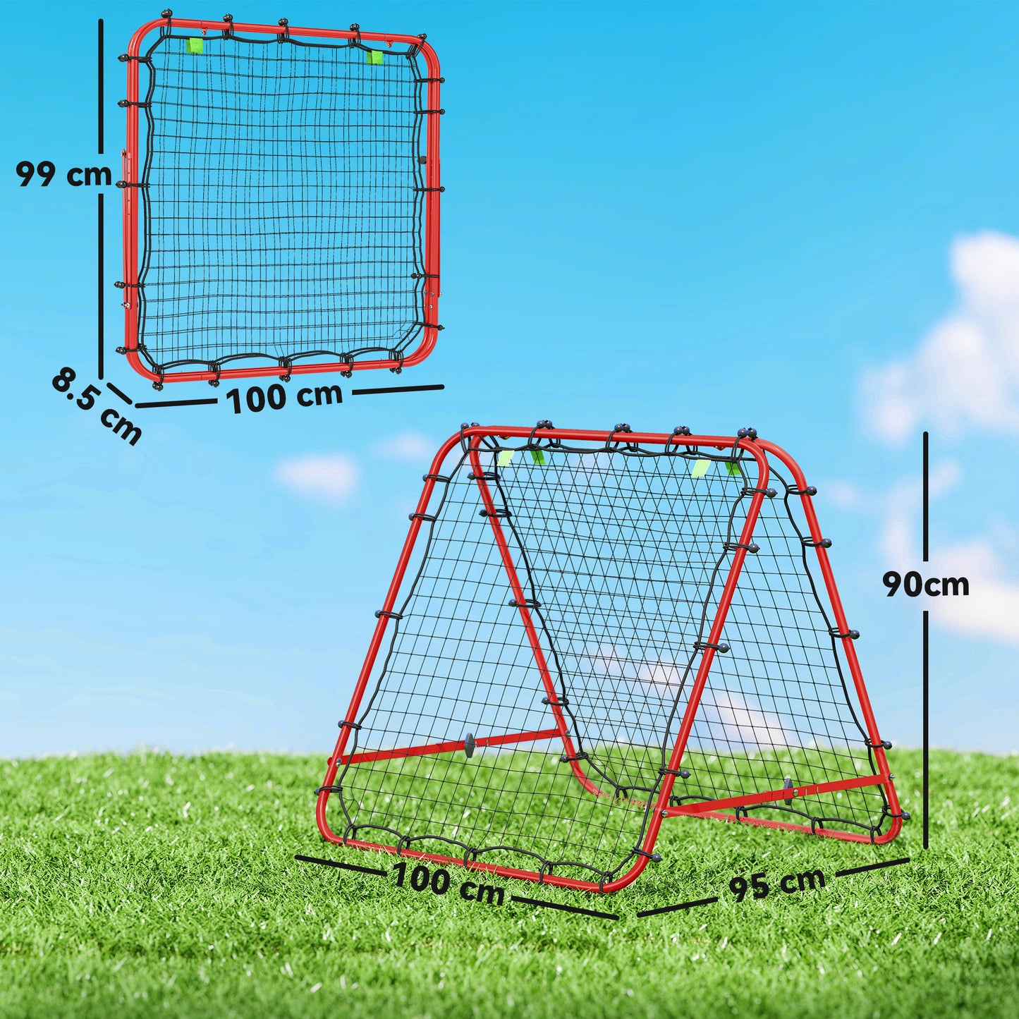 Double Sided Football Rebounder Net