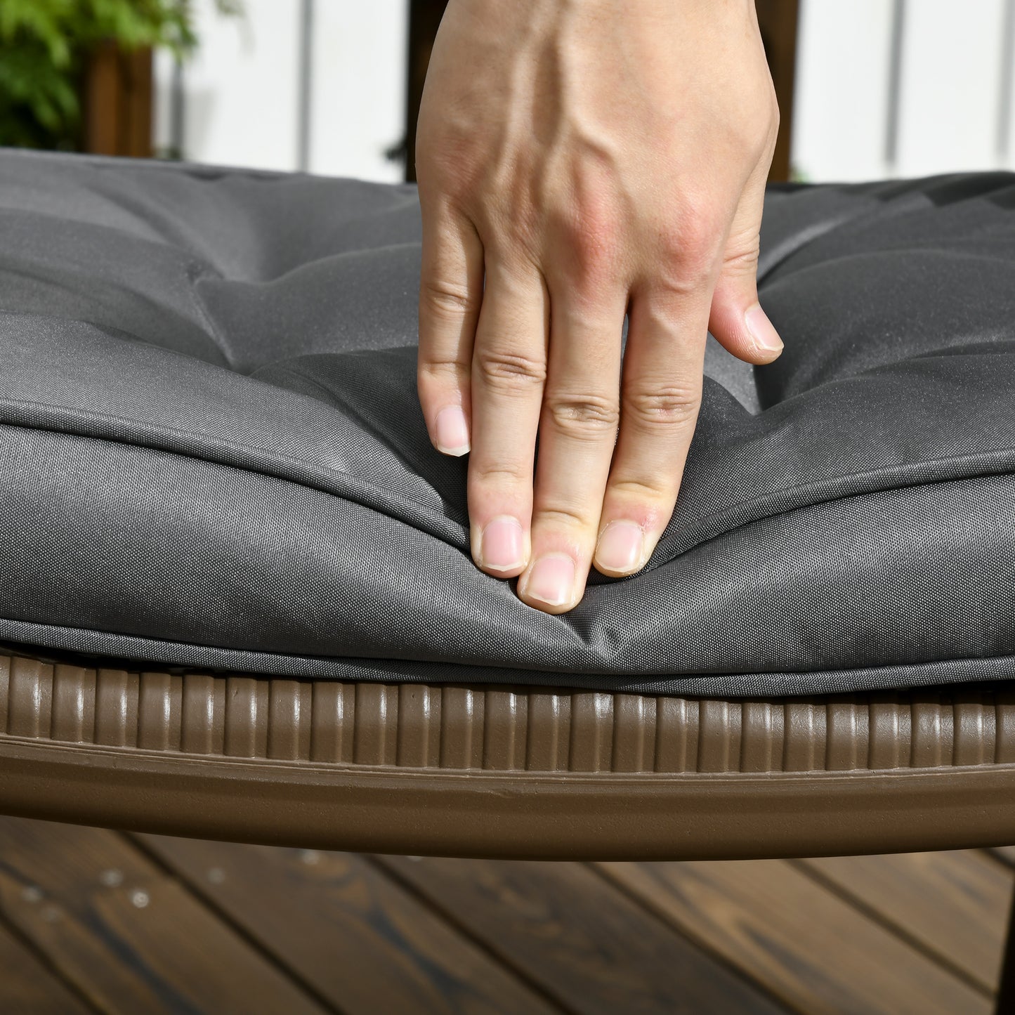 Garden Seat Cushion with Ties