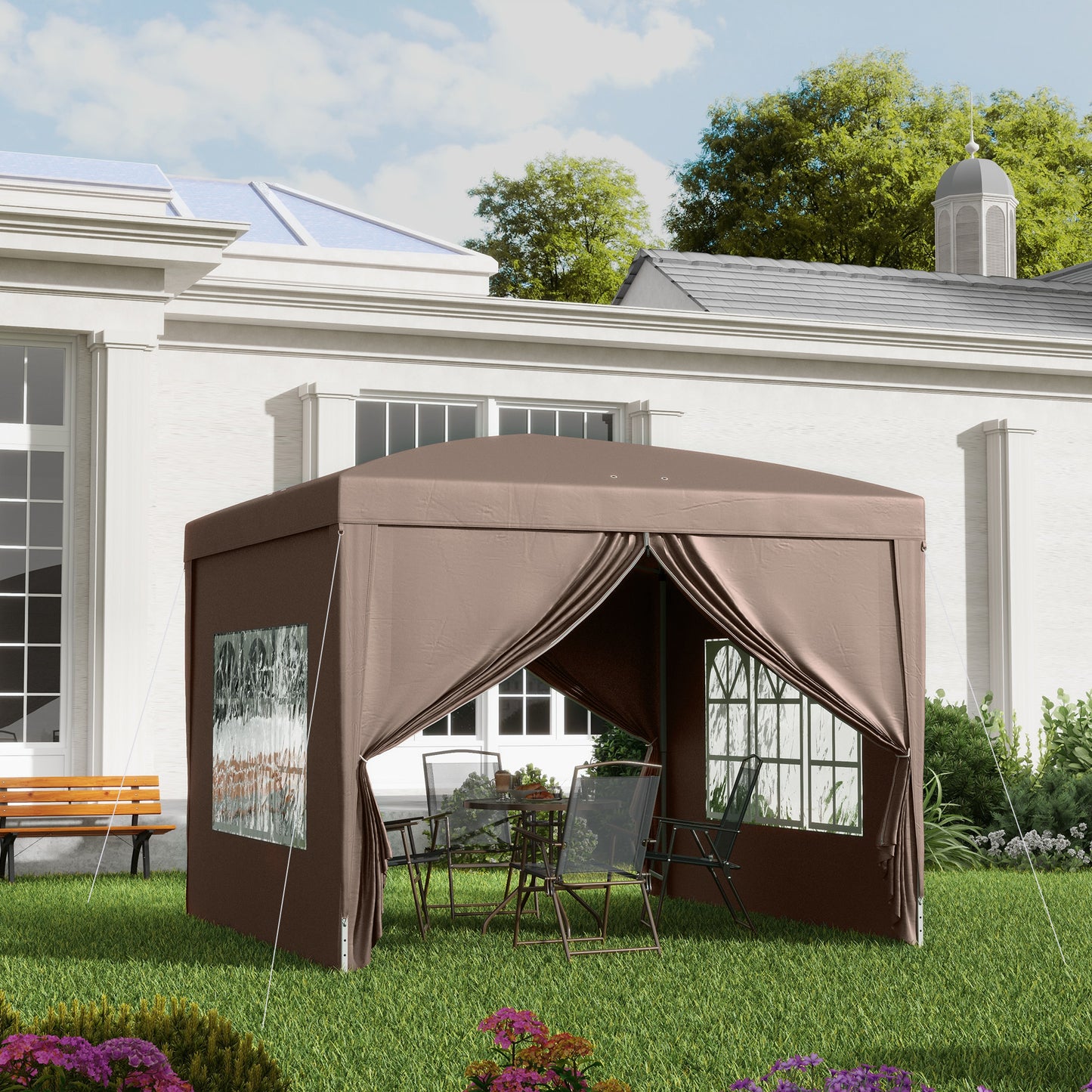 3 x 3 m Pop Up Gazebo, Wedding Party Canopy Tent Marquee