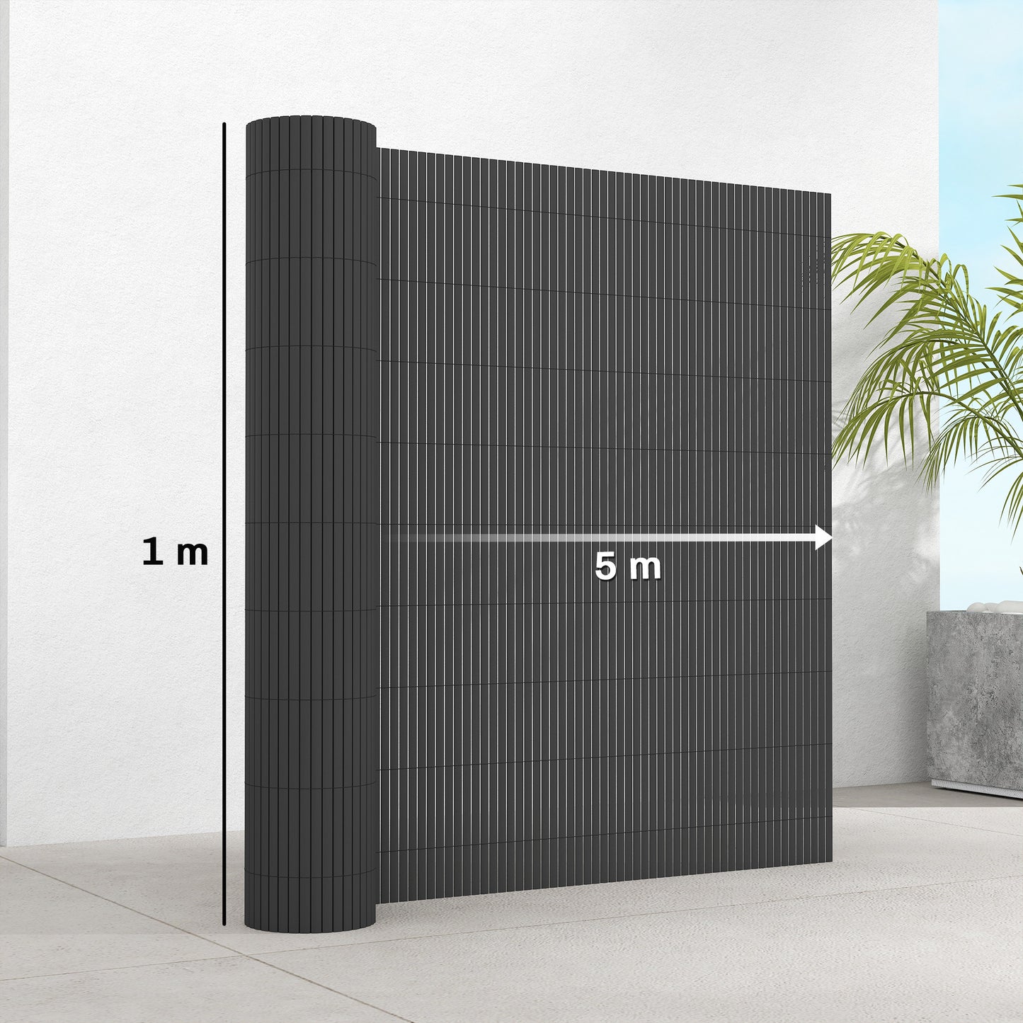 2Pcs Plastic Privacy Screening Fence