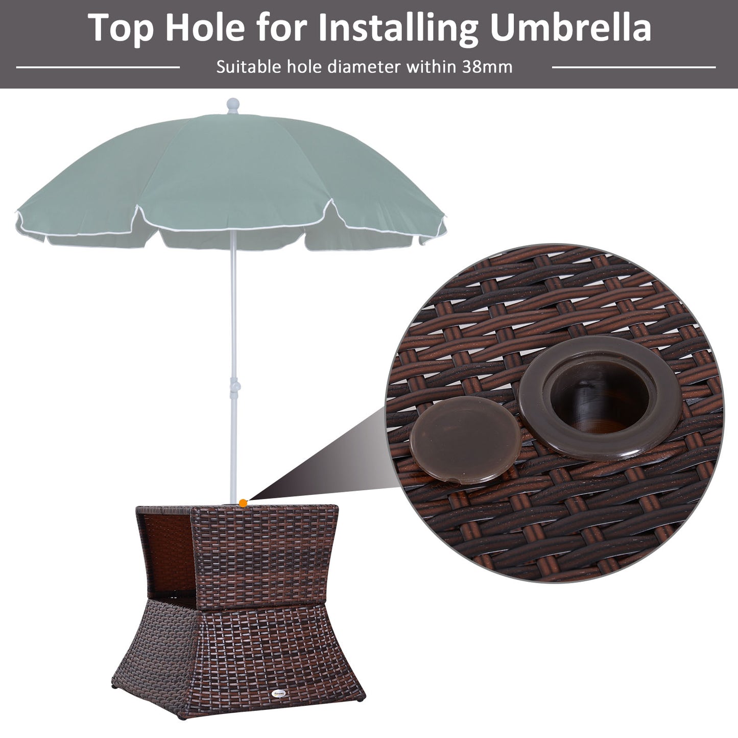 Rattan Outdoor Coffee Table