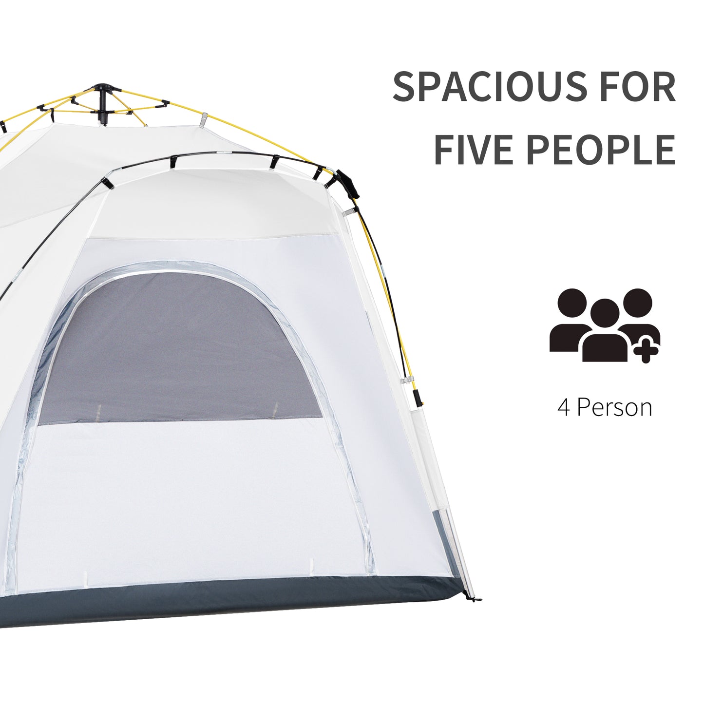 3 Person Automatic Camping Tent, Outdoor Pop Up Tent