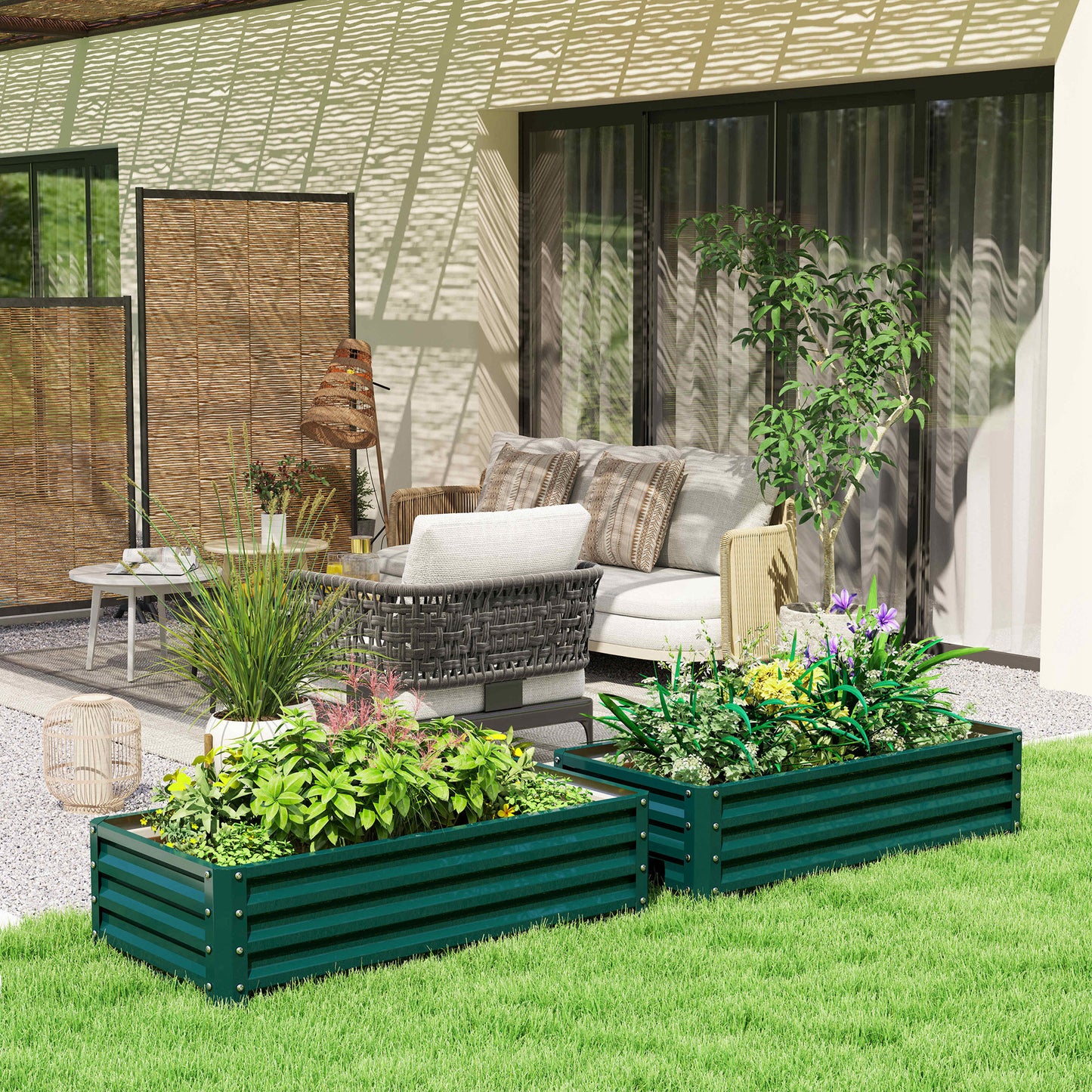 Set of 2 Raised Beds for Garden (1)