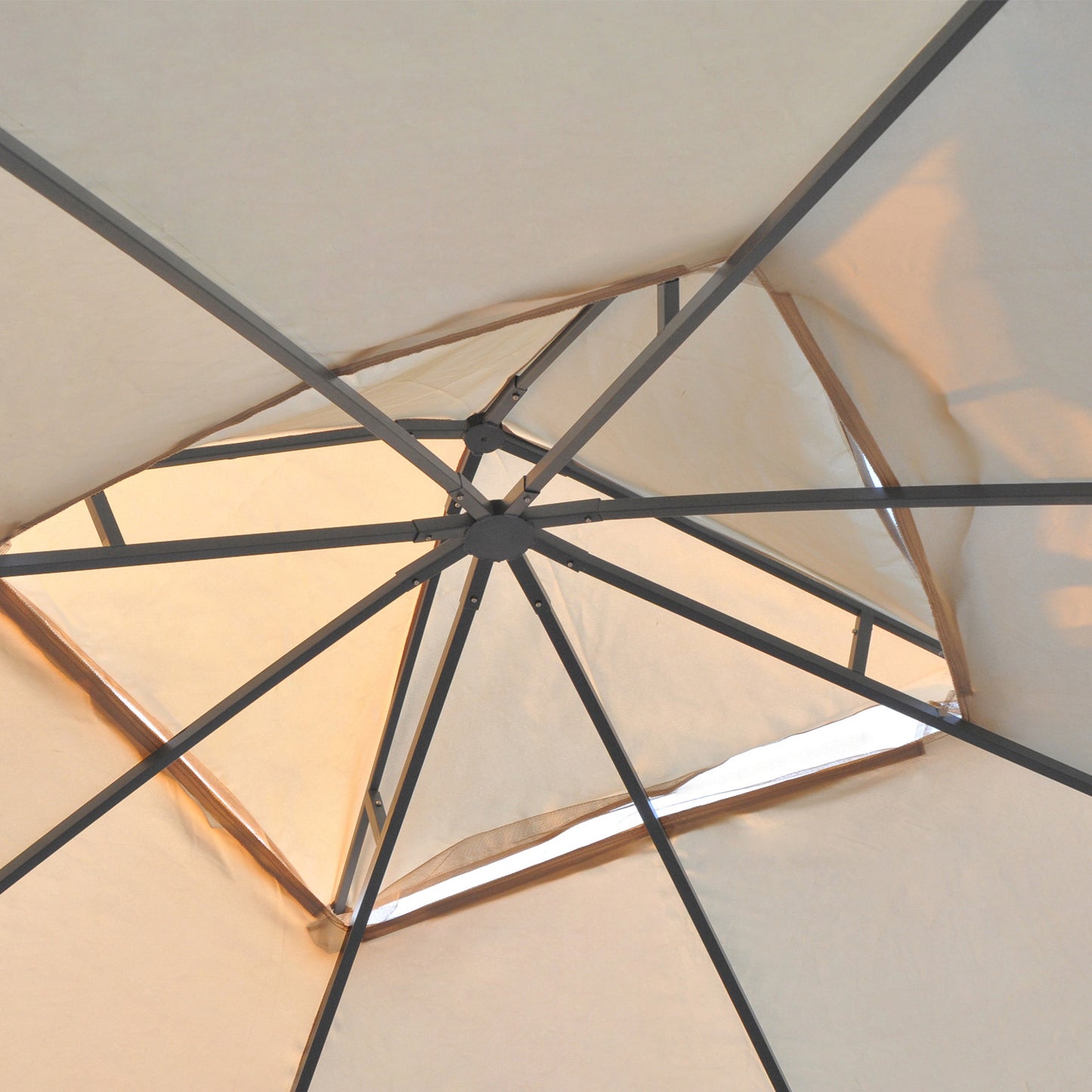 3(M)x3(M) Garden Gazebo Double Top Outdoor Canopy Patio Event Party