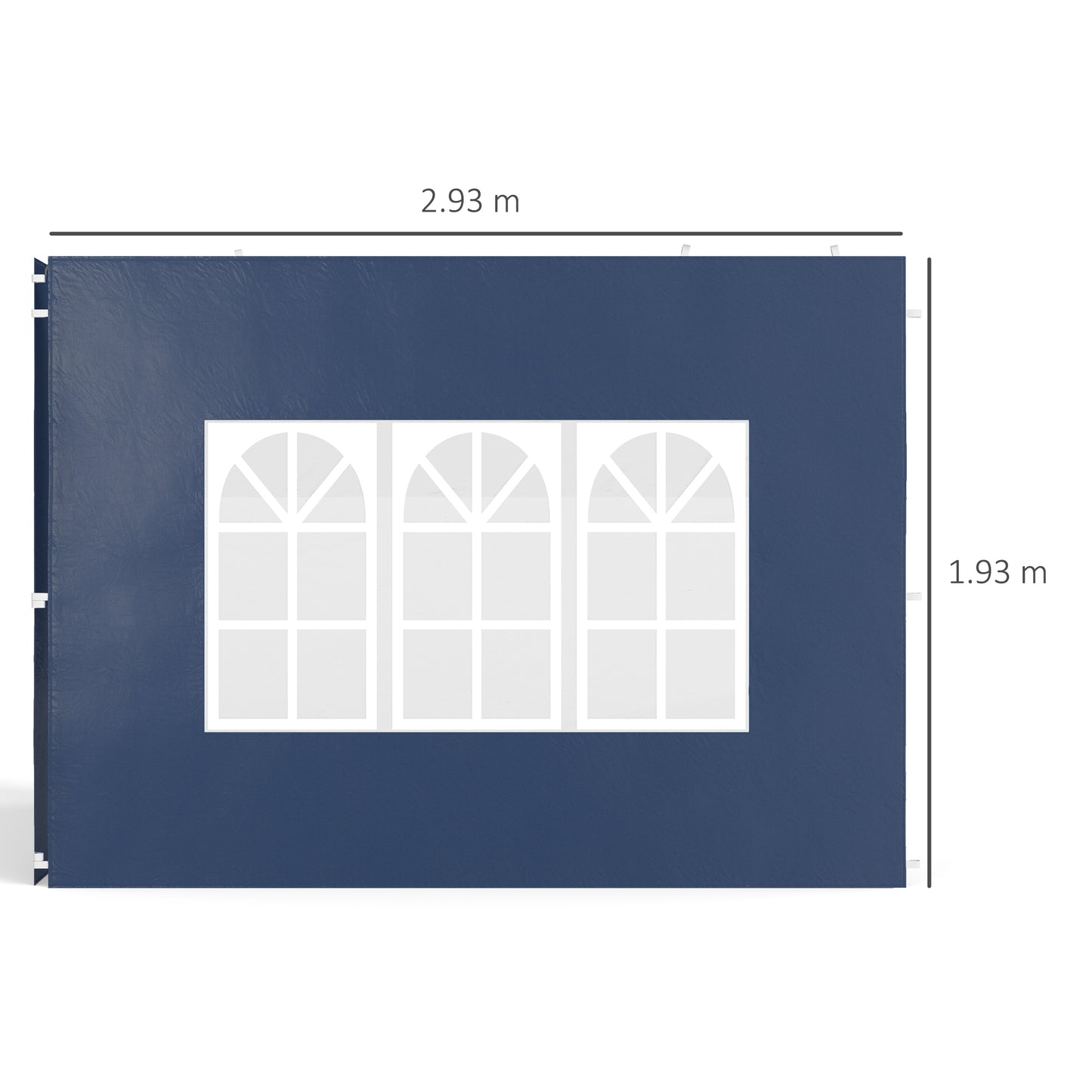 Set of Two 3 x 3(m) Gazebo Frame Replacement Walls
