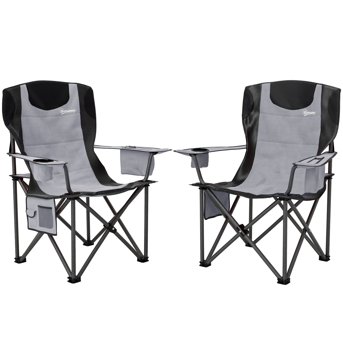 Set of 2 Folding Camping Chairs