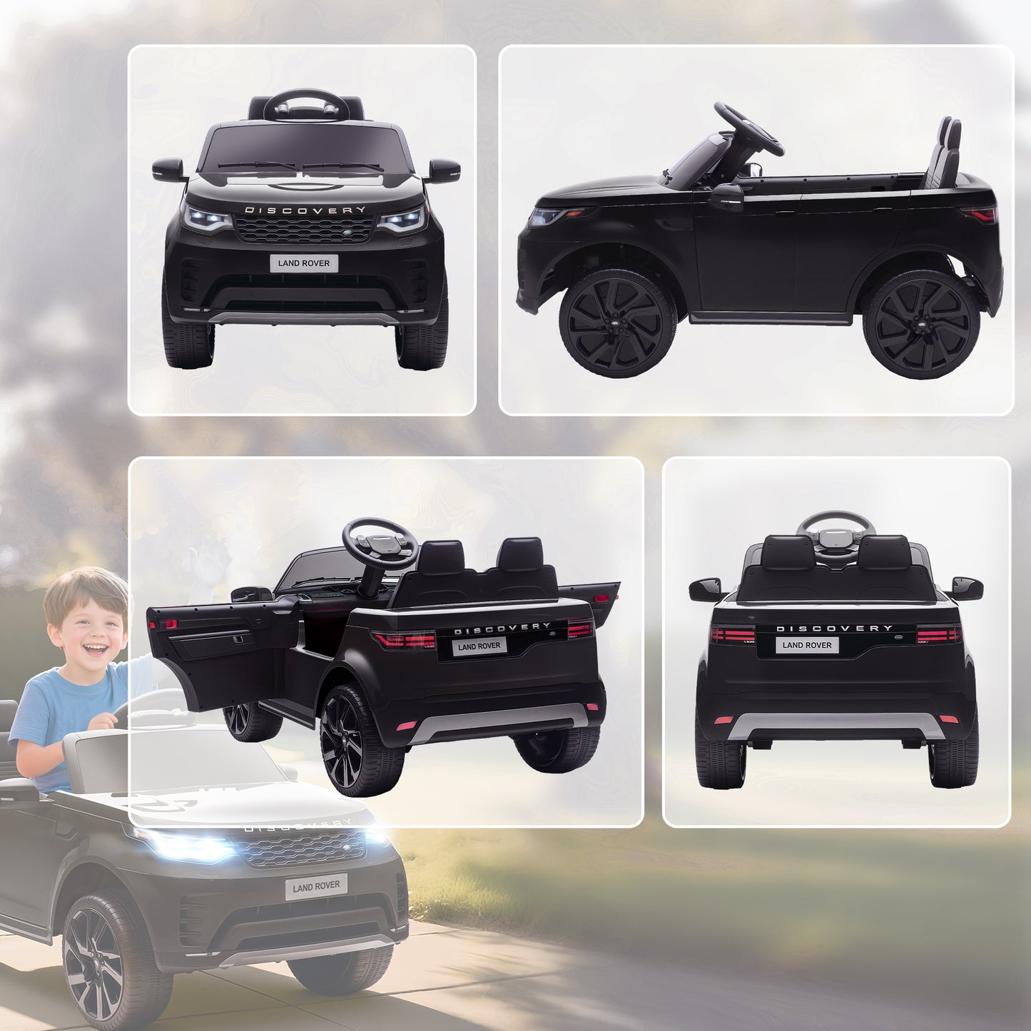 Land Rover Discovery Licensed 12V Kids Electric Car with Remote