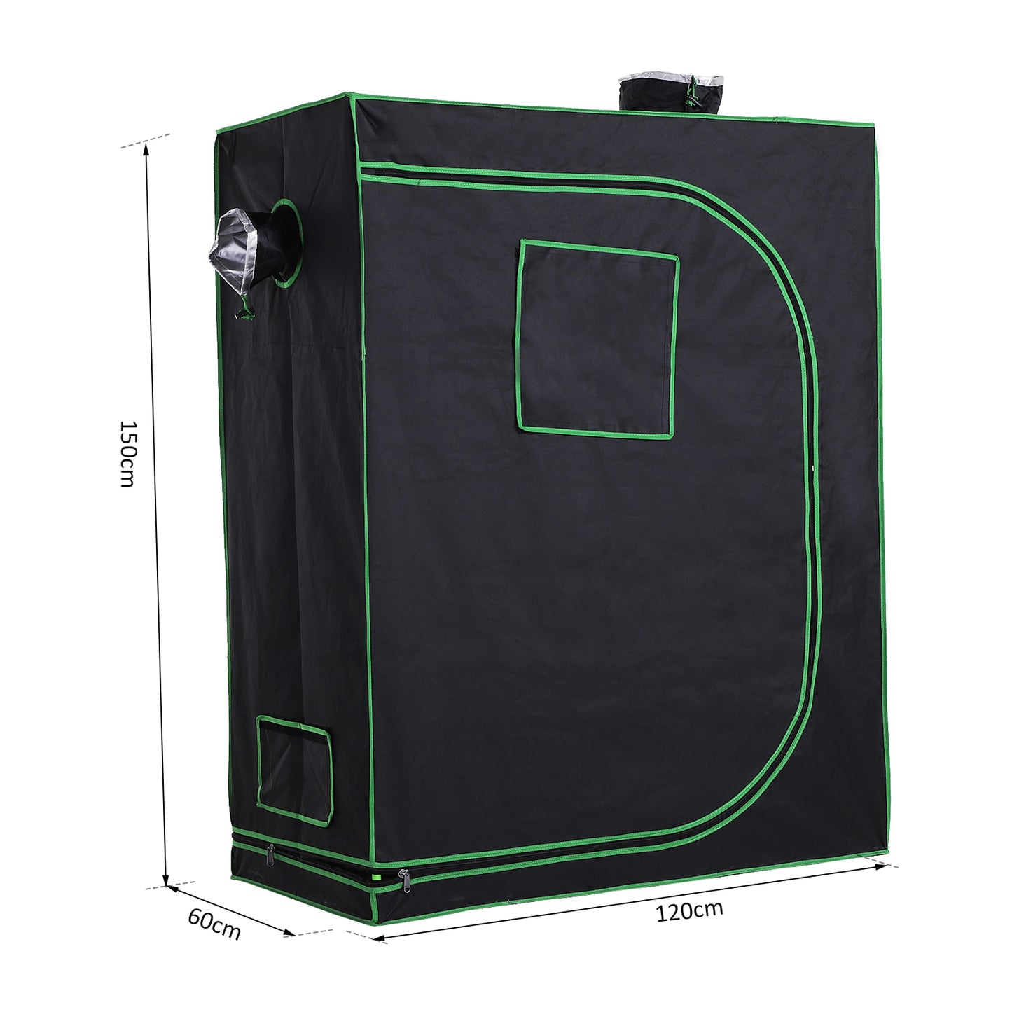 Grow Tent Reflective Mylar Hydroponic with Adjustable Vents (1)