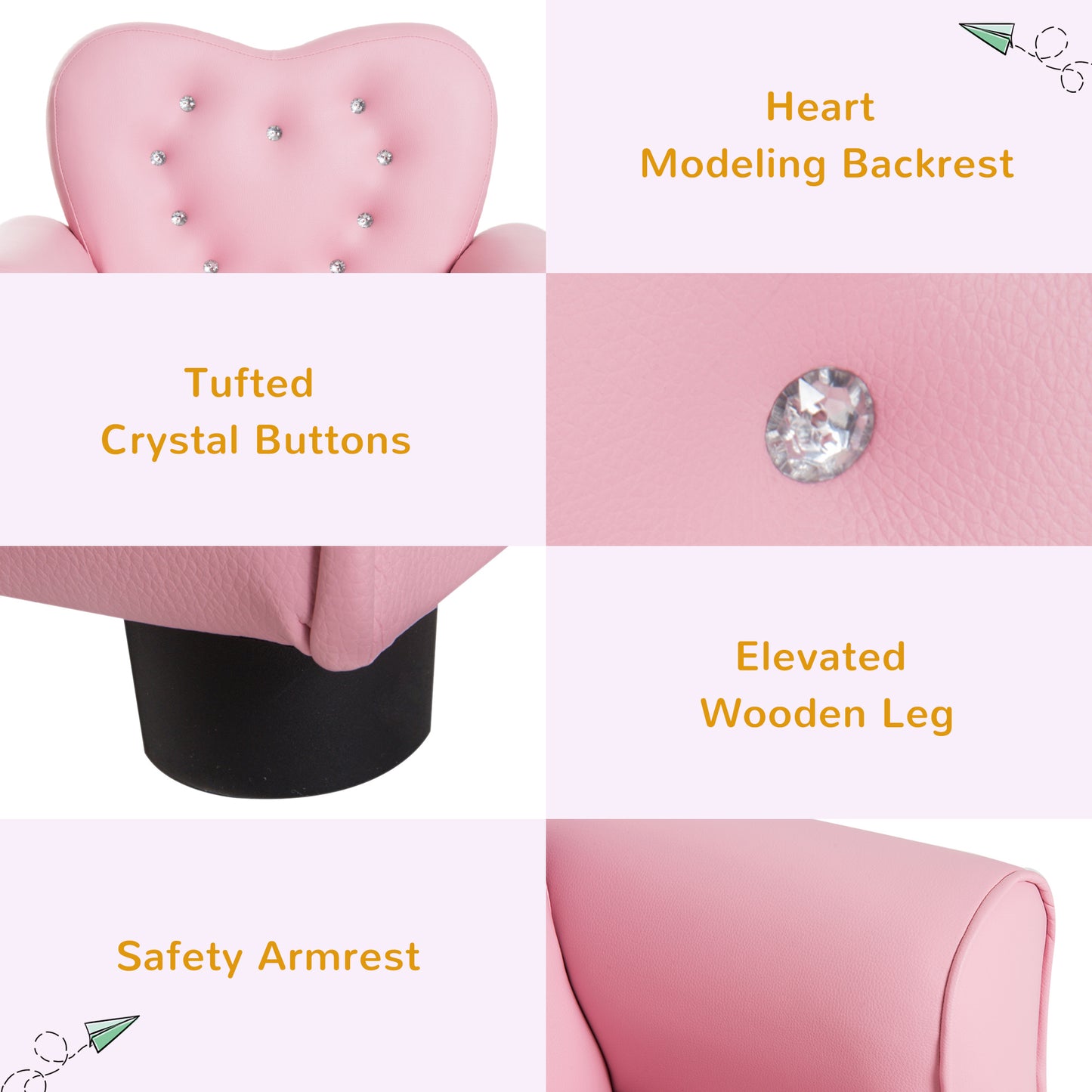 Kids Armchair Toddler Chair Seating Relax Playroom Seater Girl