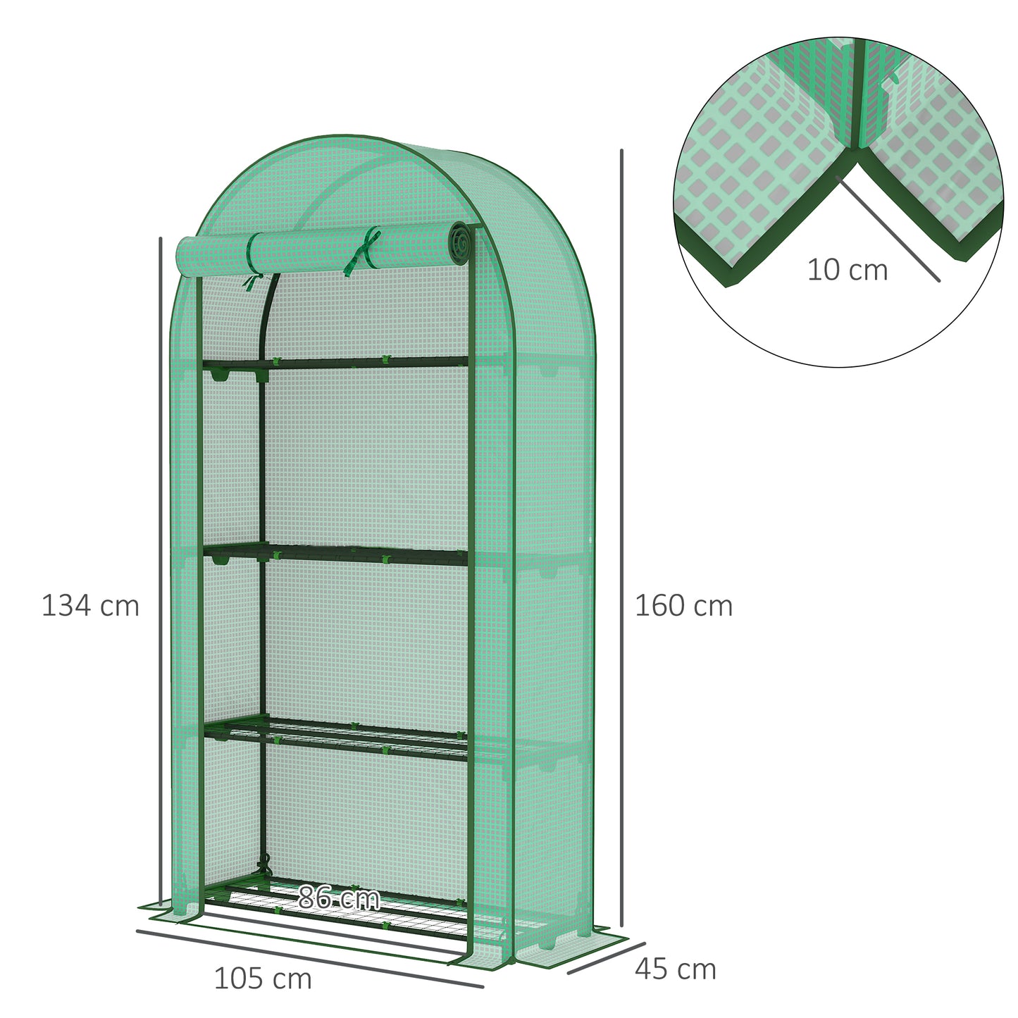 Four Shelf Mini Greenhouse