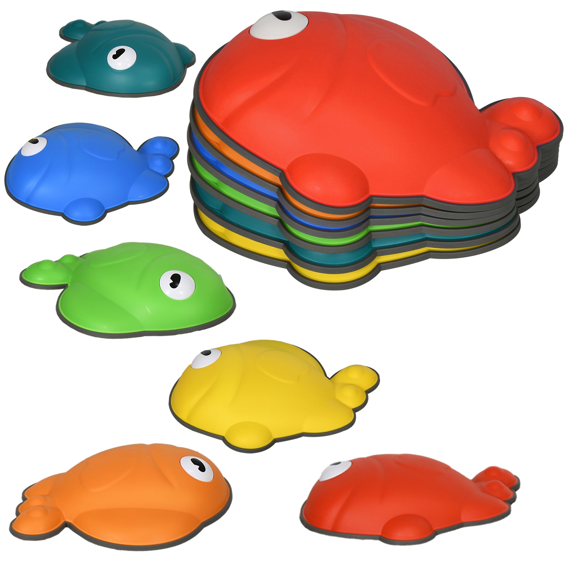 6 Pcs Balance Stepping Stones Kids for Sensory with Non-slip Edge