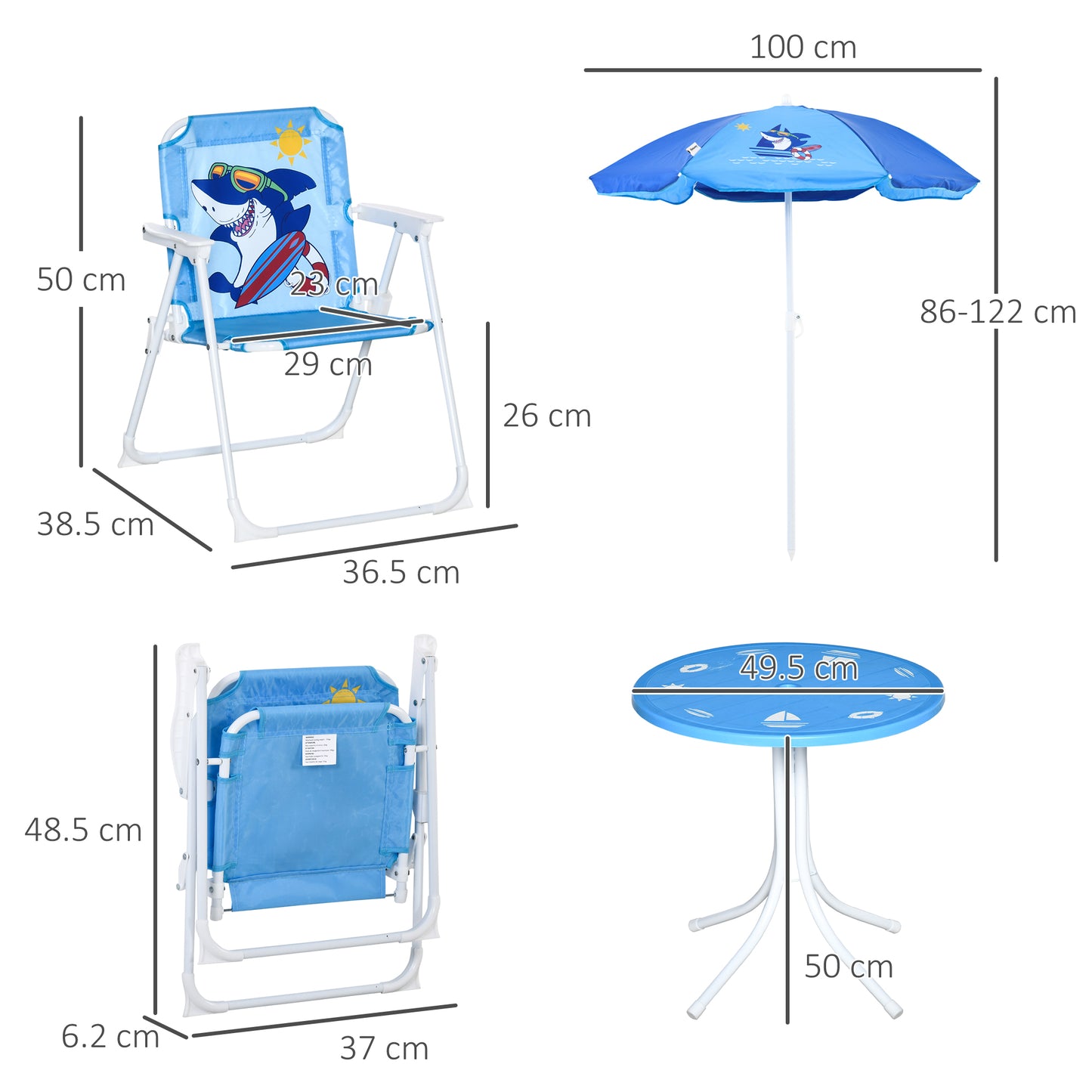 Kids Outdoor Bistro Table and Chair Set