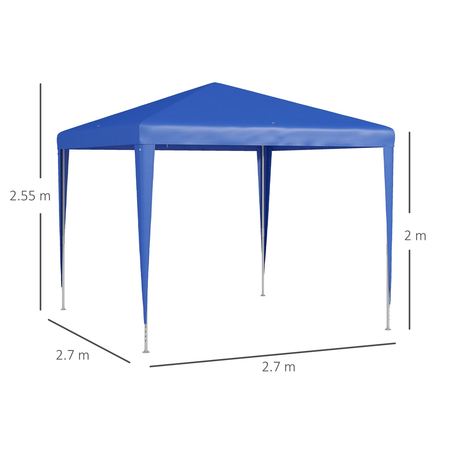 2.7m x 2.7m Garden Gazebo Marquee Party Tent Wedding Canopy (1)