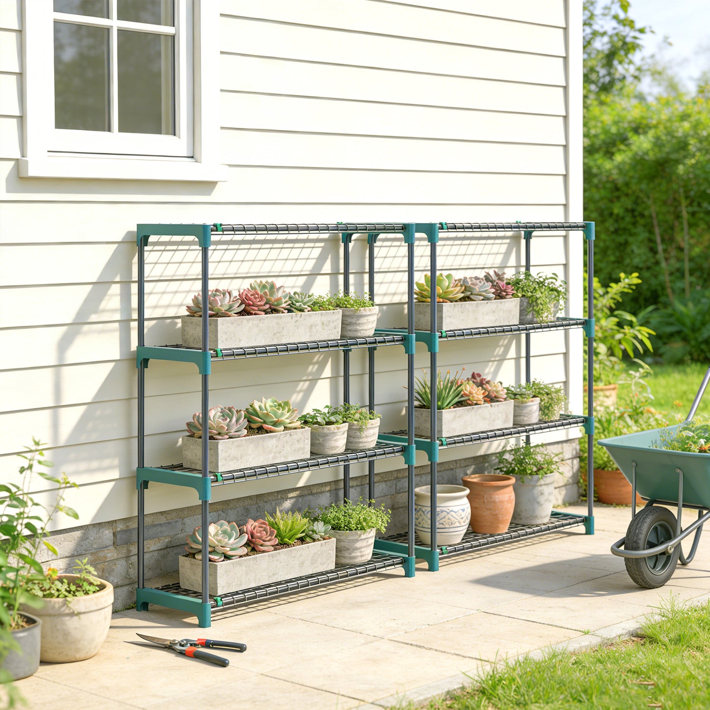 4-Tier Plant Stand Indoor Outdoor
