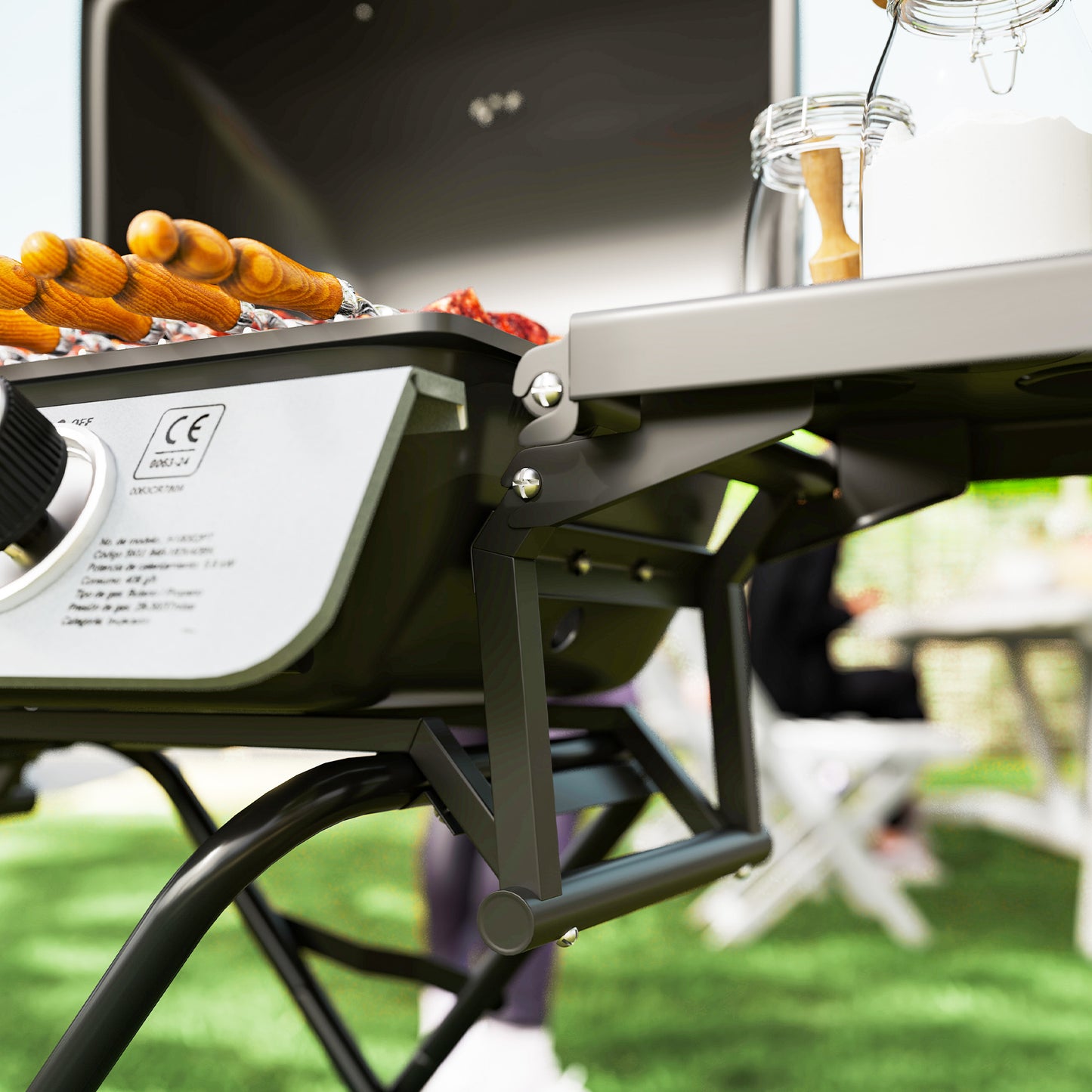Two-Burner Portable Suitcase BBQ