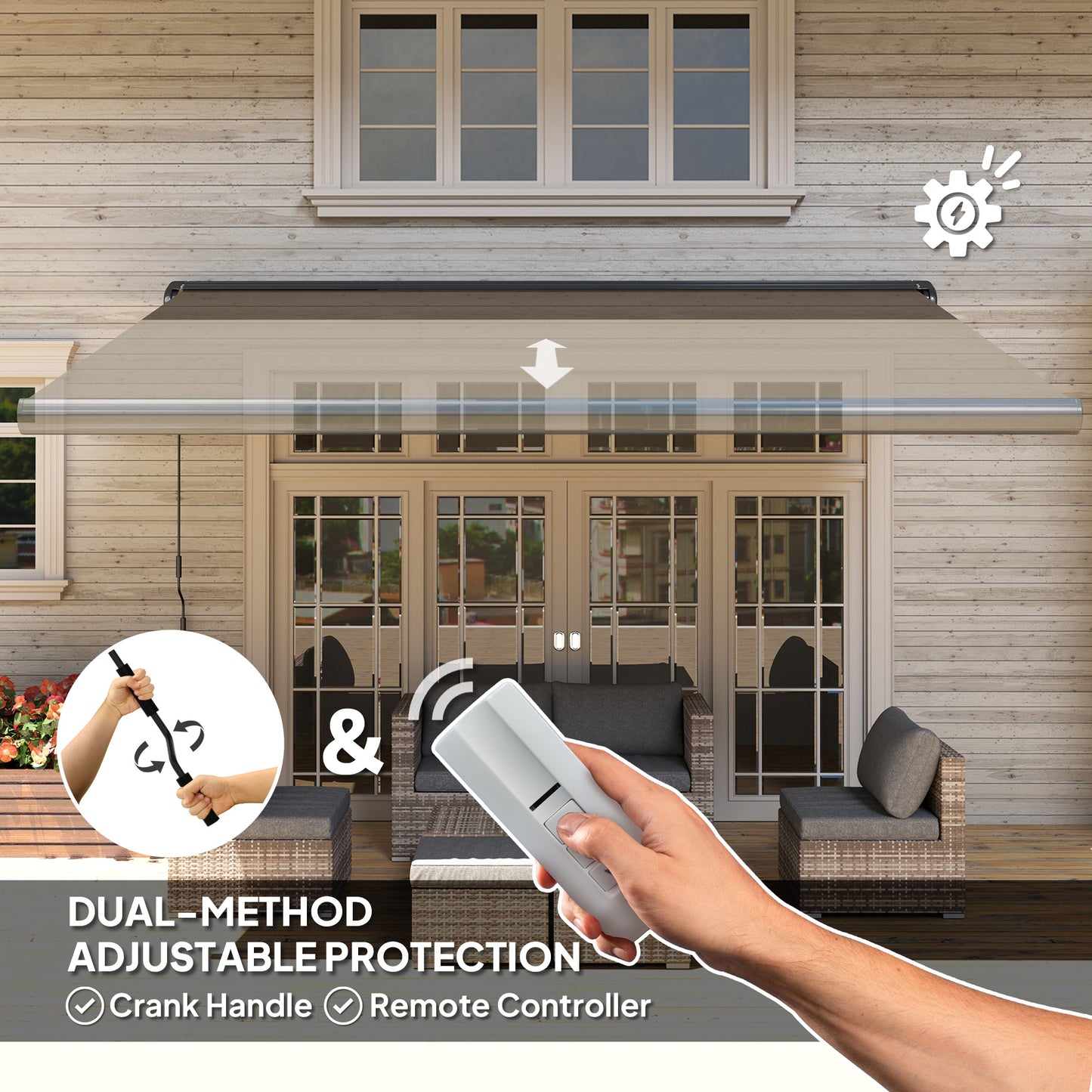 4 x 3(m) Full Cassette Electric Awning with Remote Controller