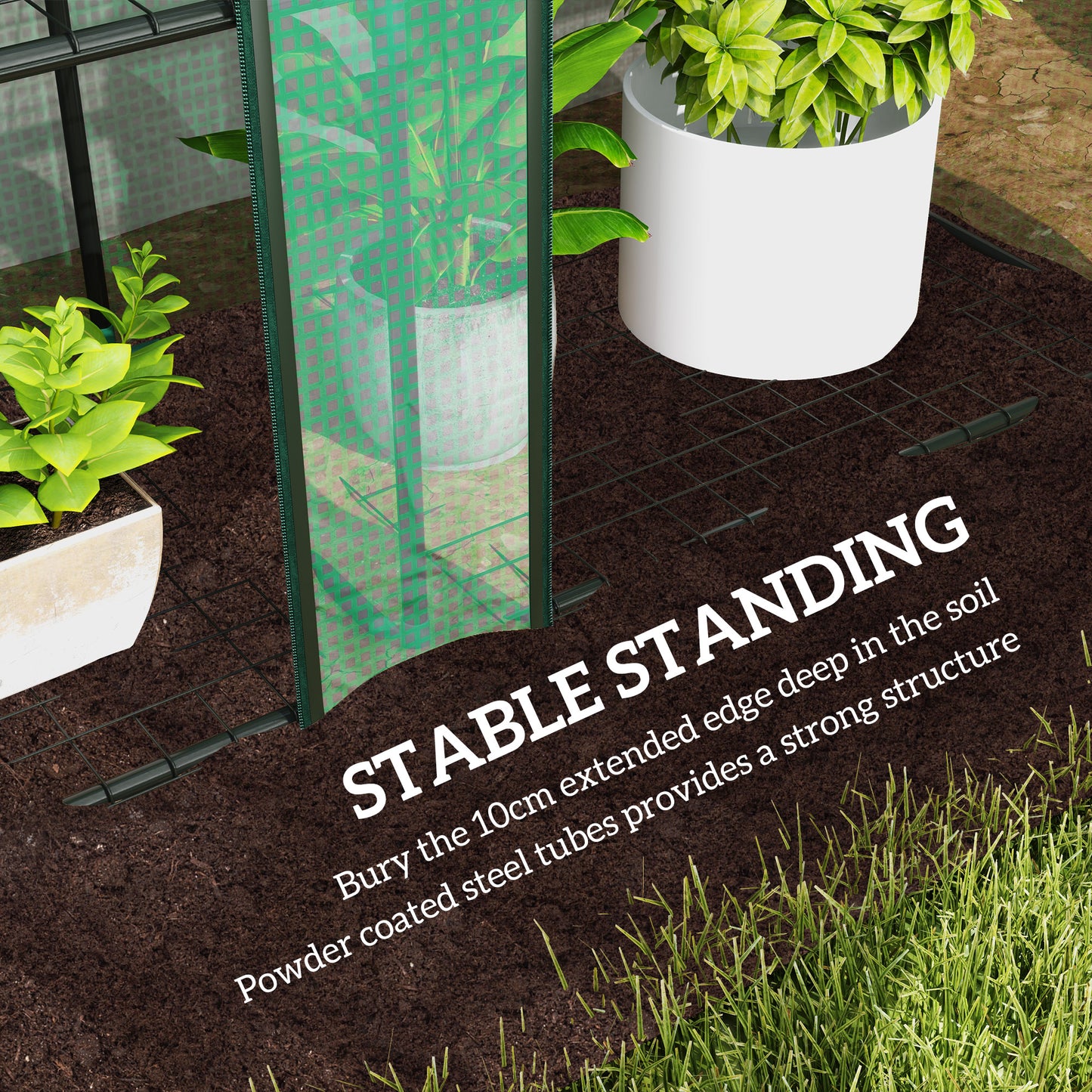 46 x 215cm Nine-Shelf Greenhouse