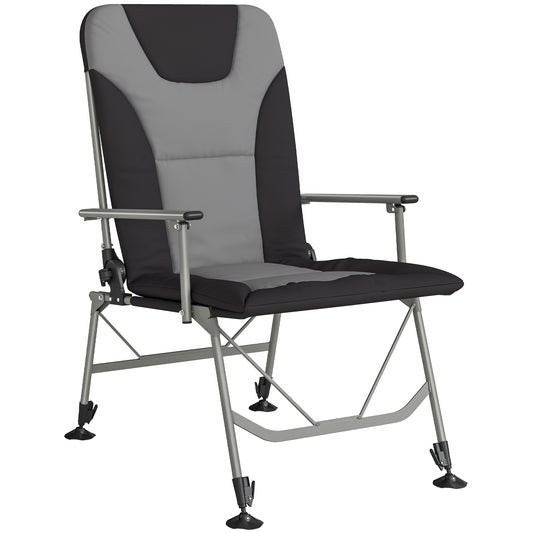 Camping Chair Padded Reclining Folding Chair with Wide Armrests (1)