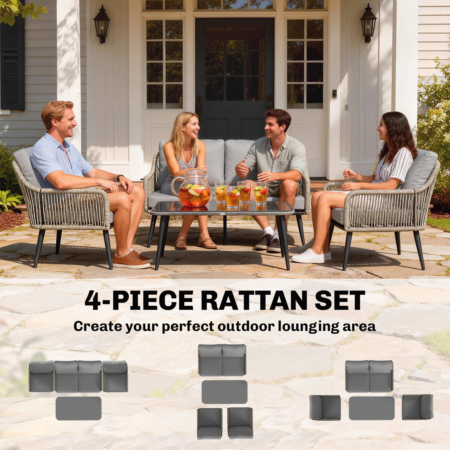 Rattan Garden Furniture Set (2)