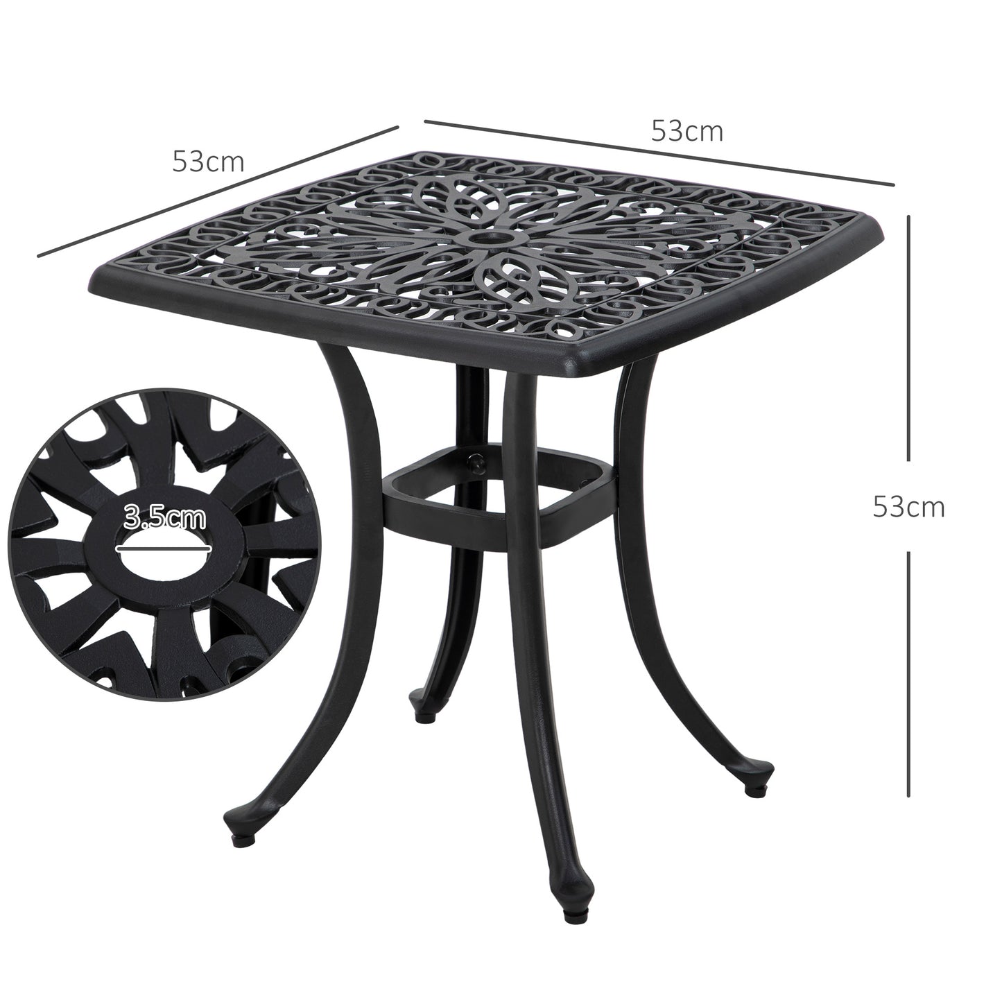 Cast Aluminium Bistro Table