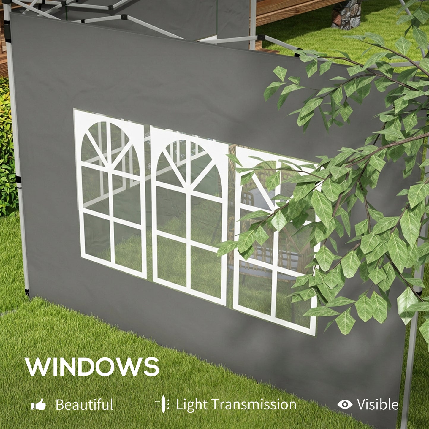 Gazebo Side Panels, Sides Replacement with Window
