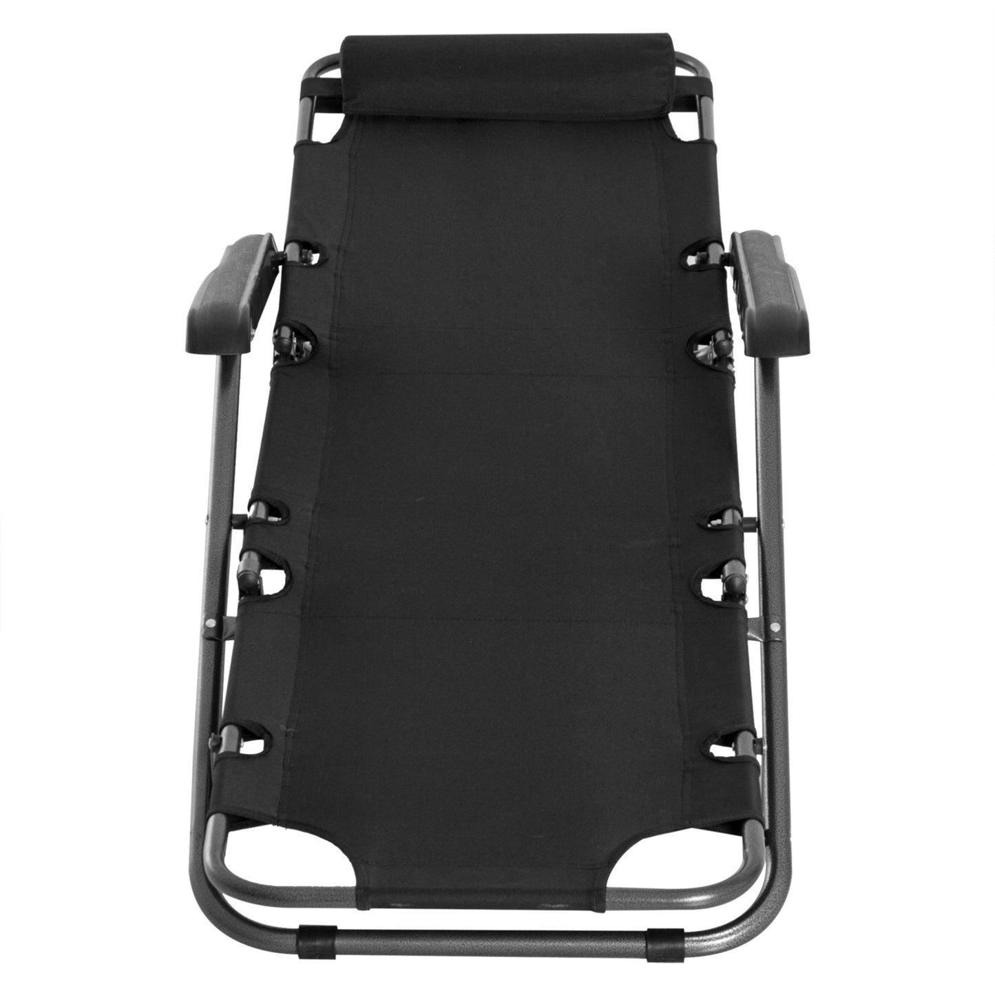 2 in 1 Folding Sun Lounger Reclining Garden Chair Set of 2