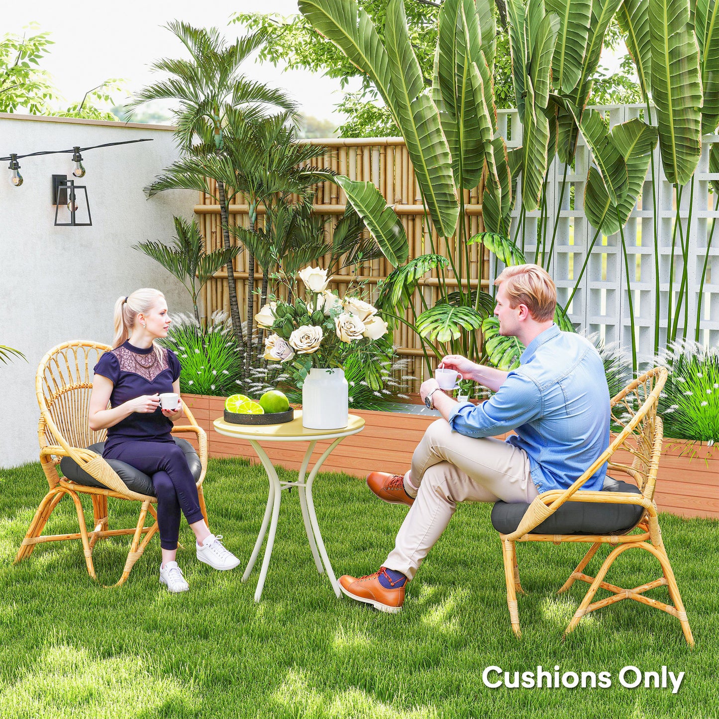 Set of Two Φ60cm Outdoor Cushions
