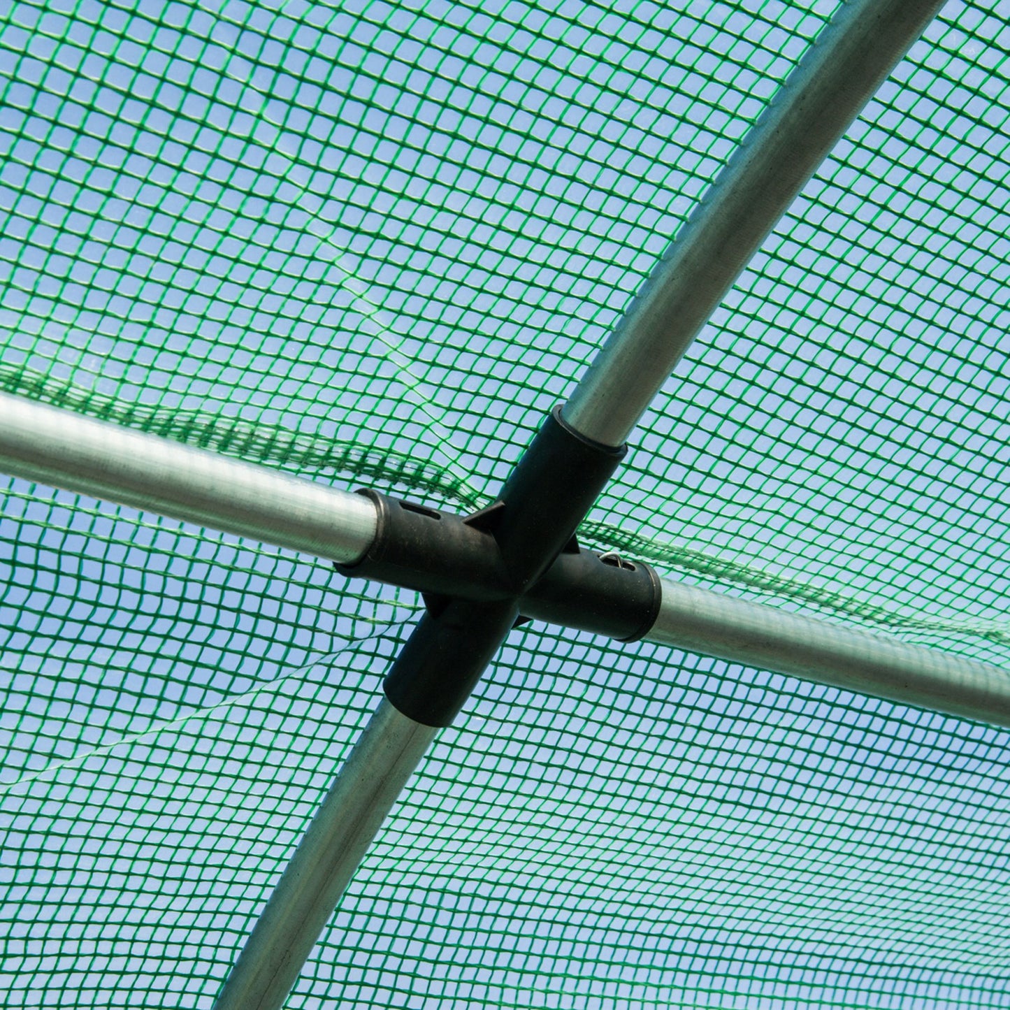 6 x 3 x 2 m Polytunnel Greenhouse with Roll-up Door