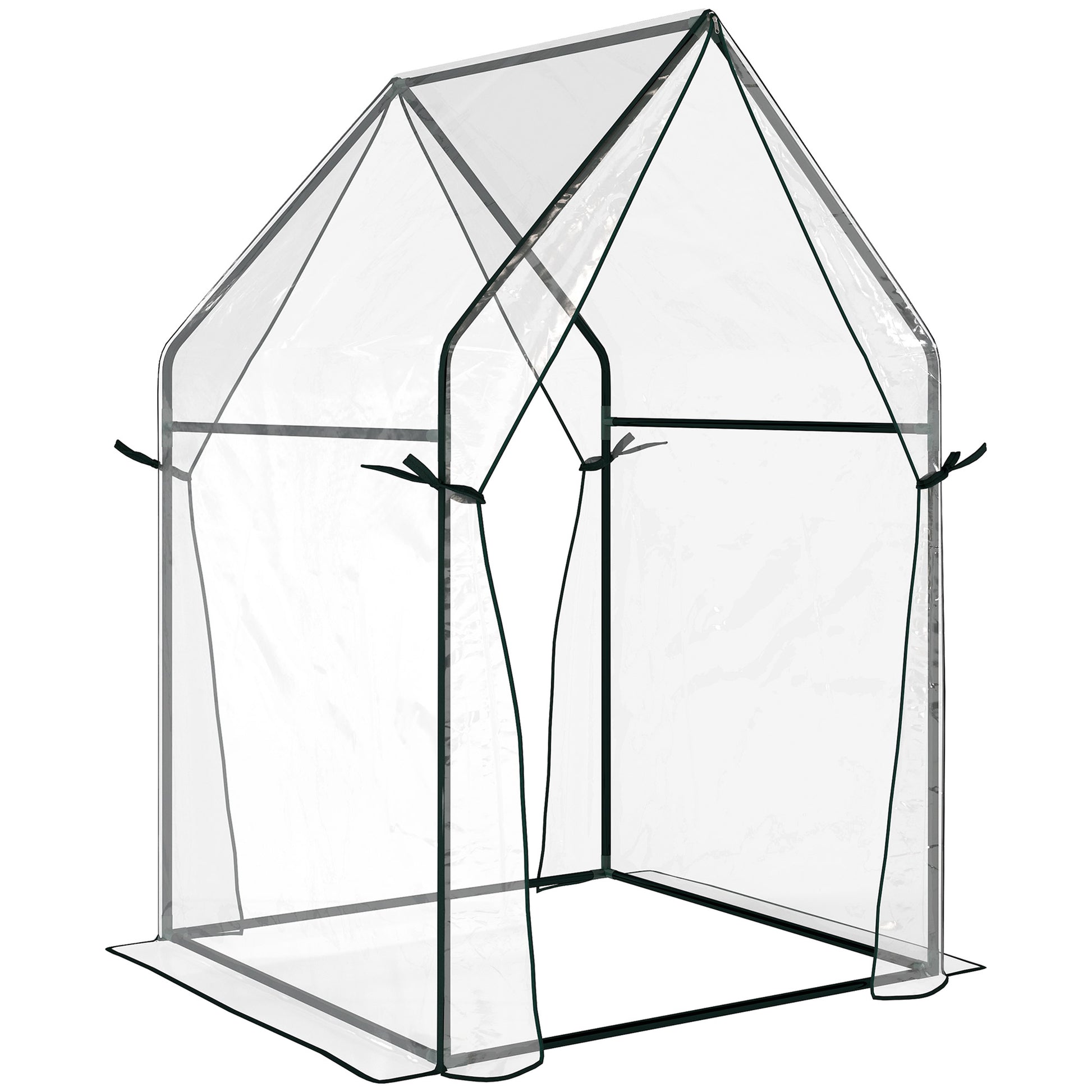 Mini Greenhouse, Garden Tomato Growhouse with 2 Zipped Doors