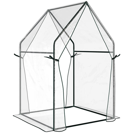 Mini Greenhouse, Garden Tomato Growhouse with 2 Zipped Doors