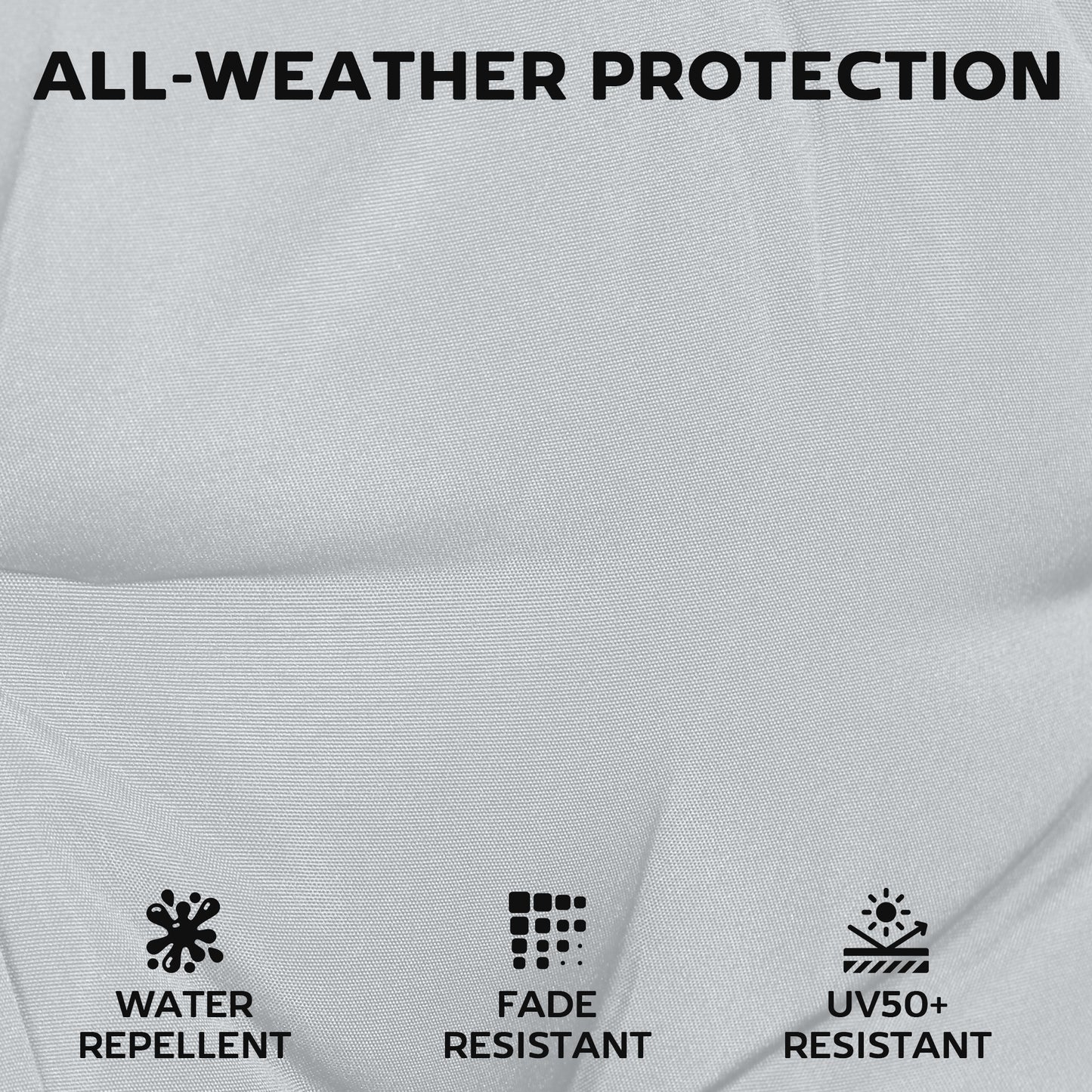 Set of 6 Outdoor Seat Cushions with Machine Washable Cover