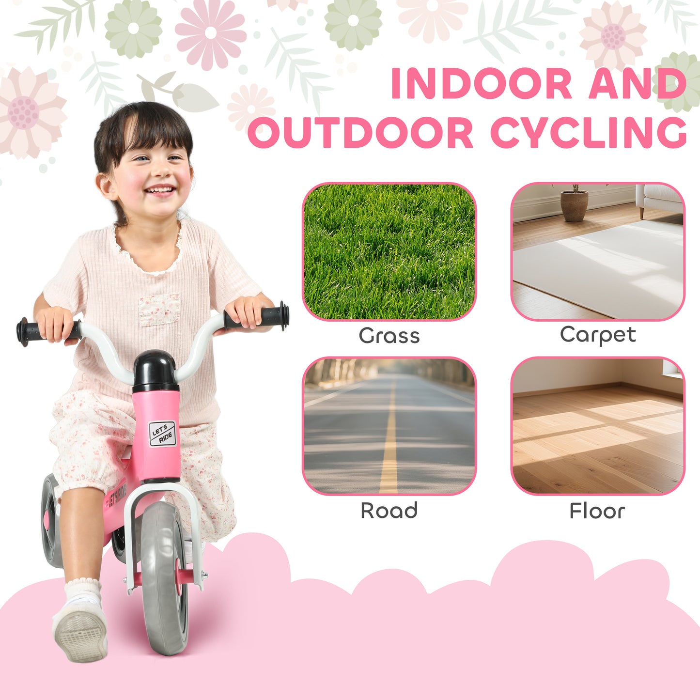 Toddler Balance Bike with No Pedal