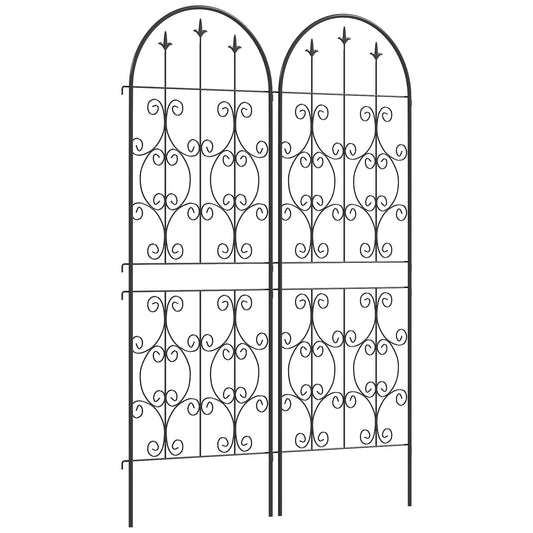 Set of 2 Metal Garden Trellis