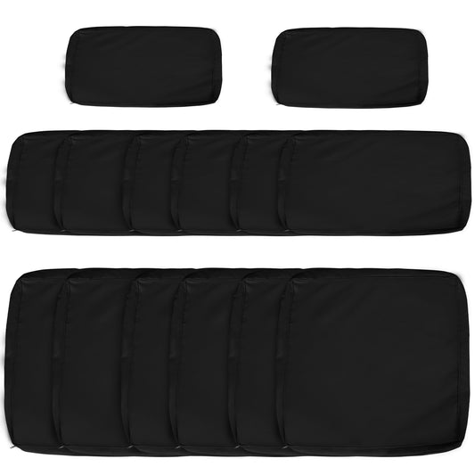 Garden Rattan Sofa Cushion Polyester Cover Replacement Outdoor- No (1)