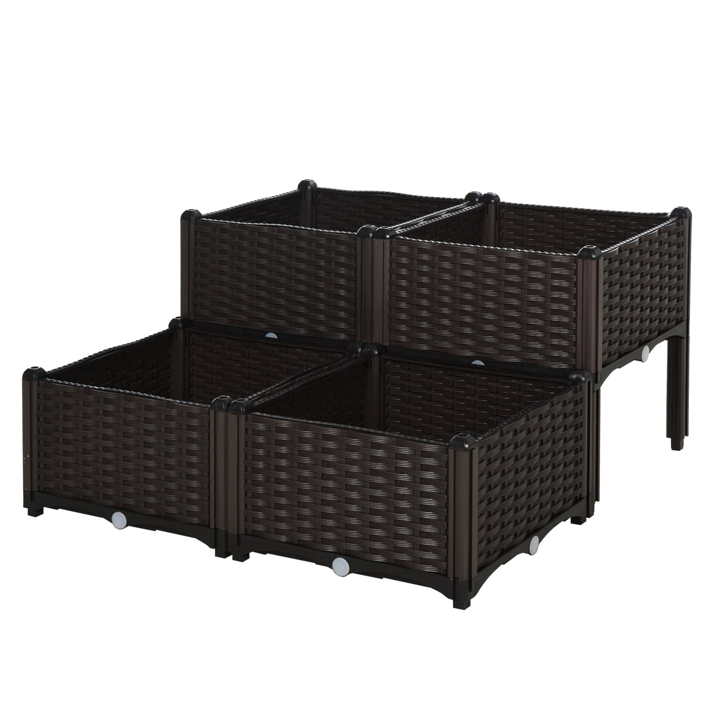 26L Garden Raised Bed Elevated Patio Flower Plant Planter Box PP