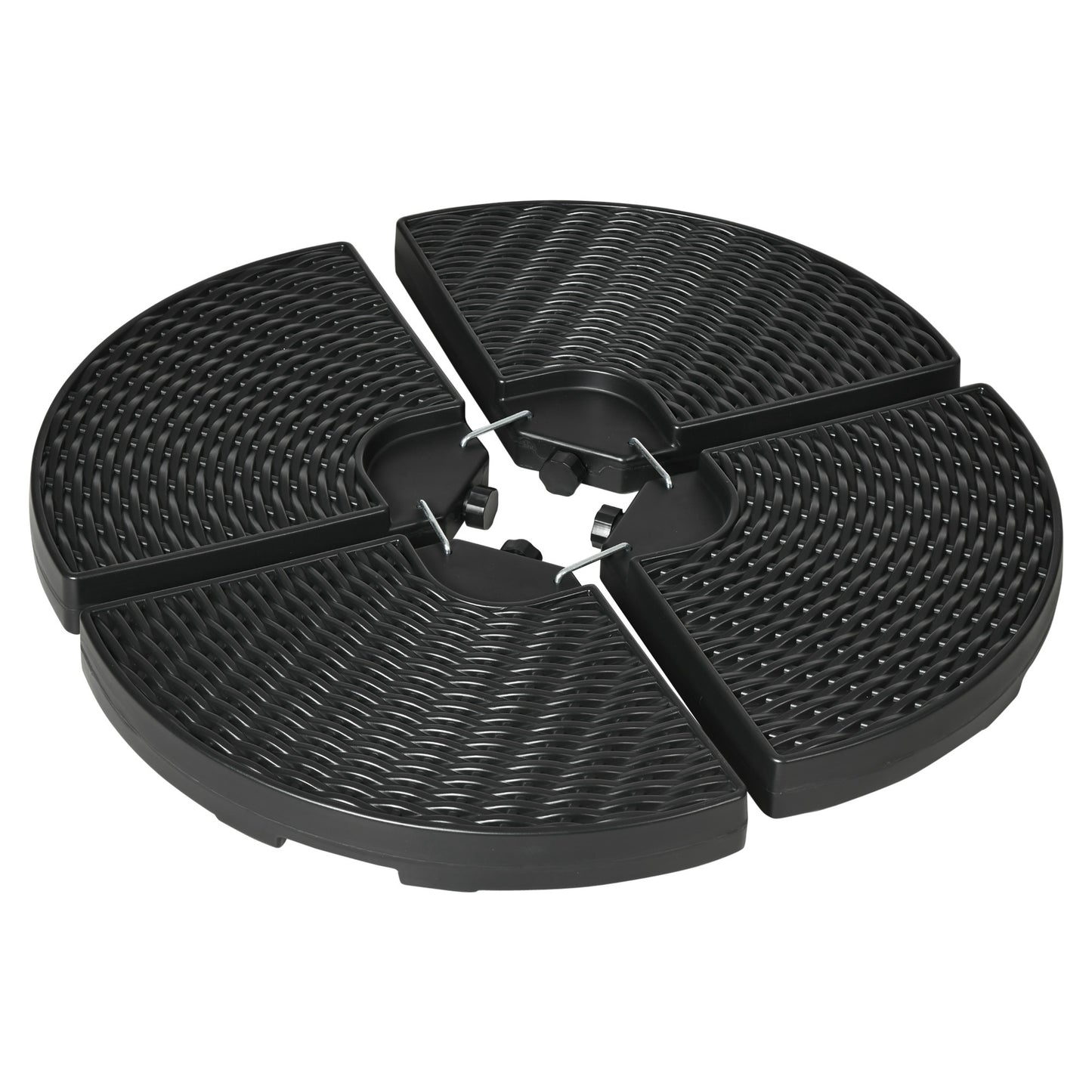 52kg Four-Piece Fillable Cantilever Parasol Weight Set