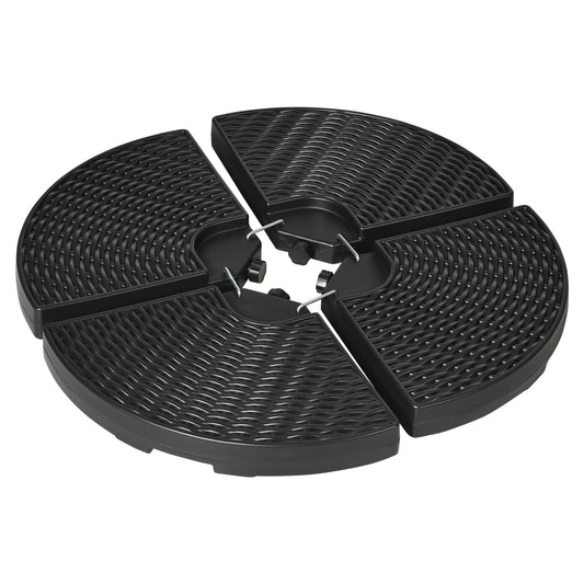 52kg Four-Piece Fillable Cantilever Parasol Weight Set