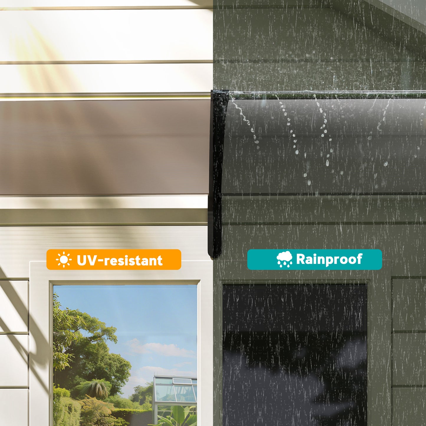 Front Door Canopy, Waterproof Outdoor Awning
