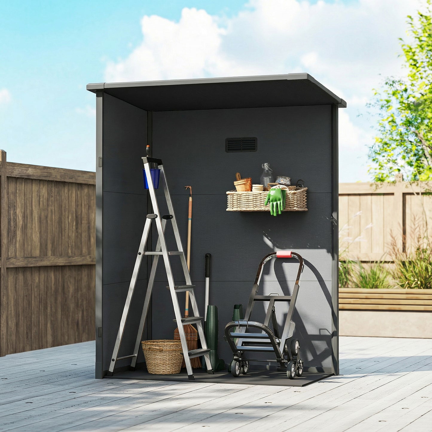 5' x 3' Garden Shed with Floor