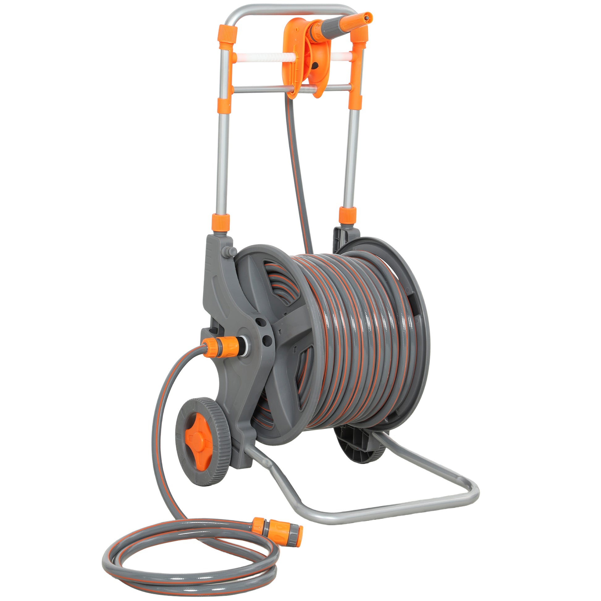 Hose Reel Cart with Wheels