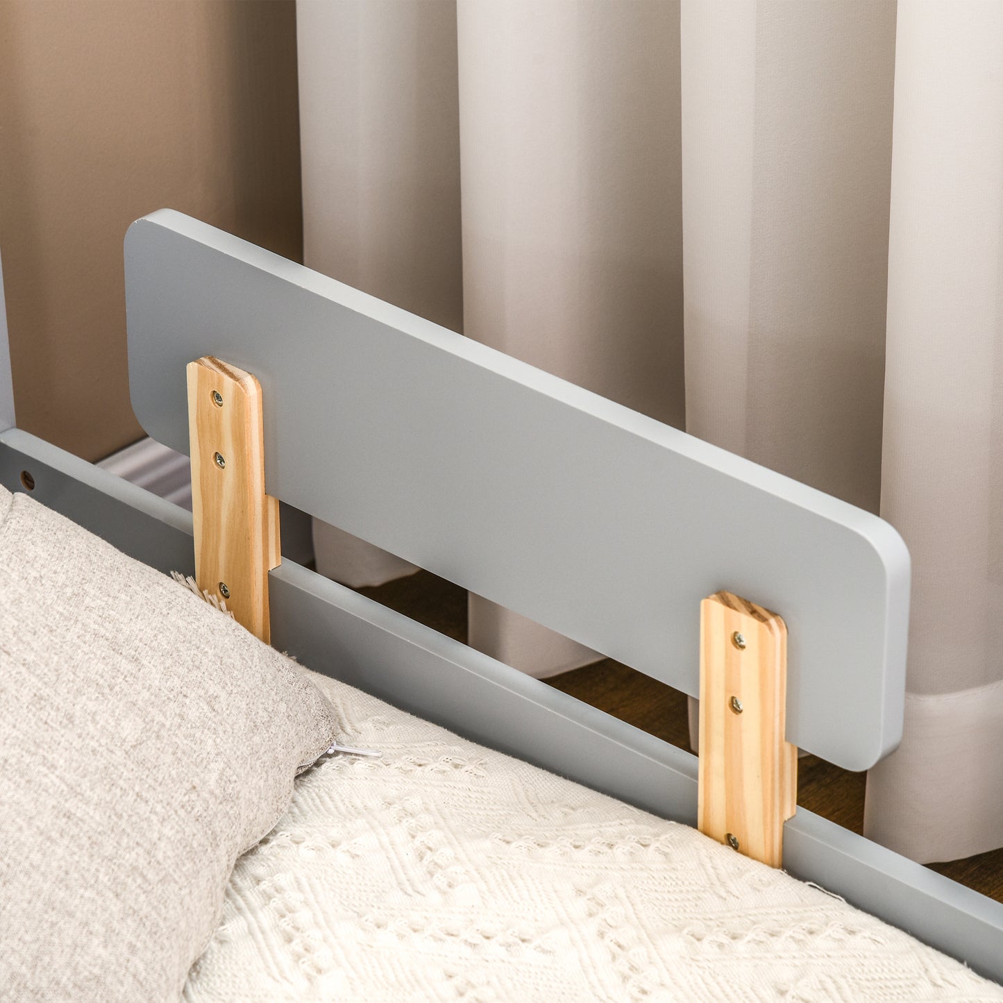 3PCs Kids Furniture Bedroom Set with Bed, Toy Box Bench