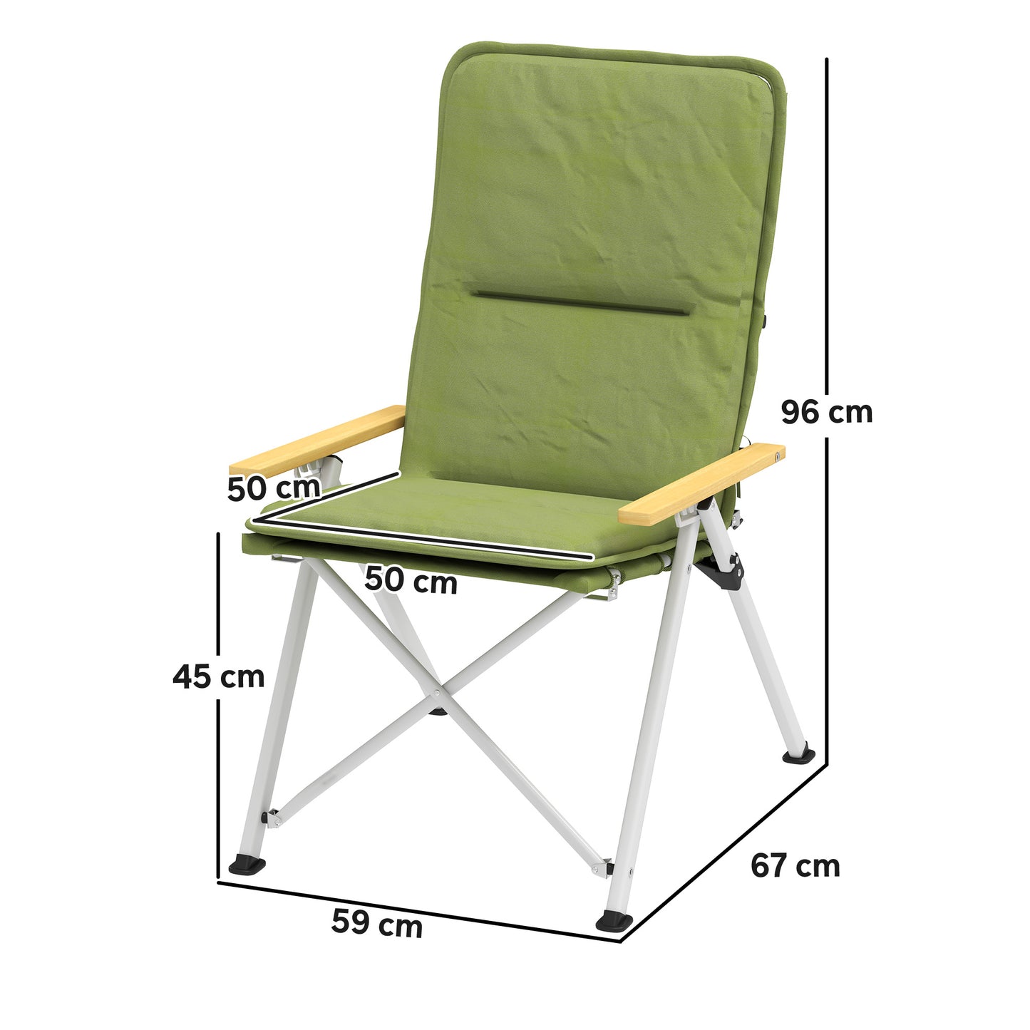 Portable Padded Camping Chair, with Bag