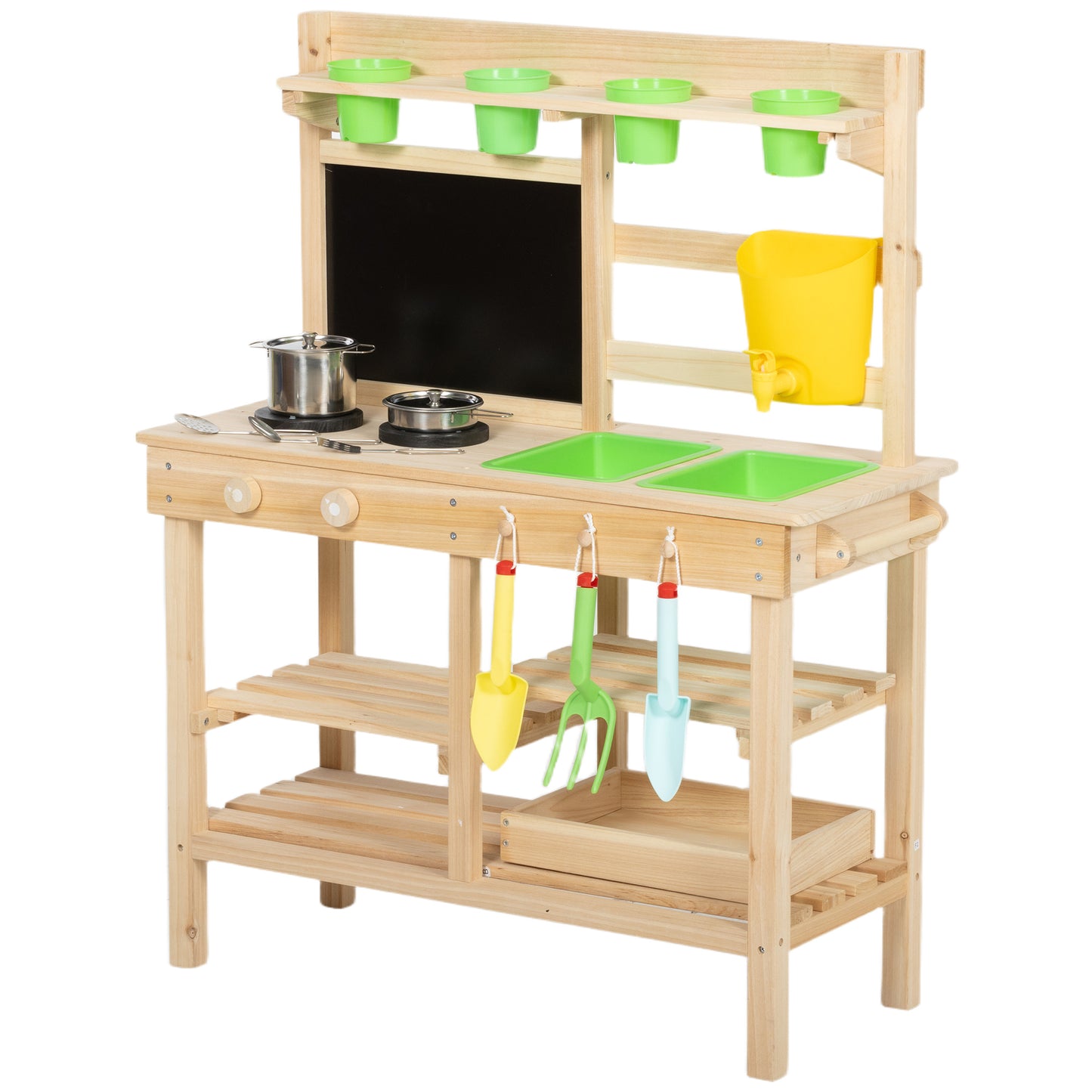 Kids Mud Kitchen, Outdoor Wooden Play Kitchen