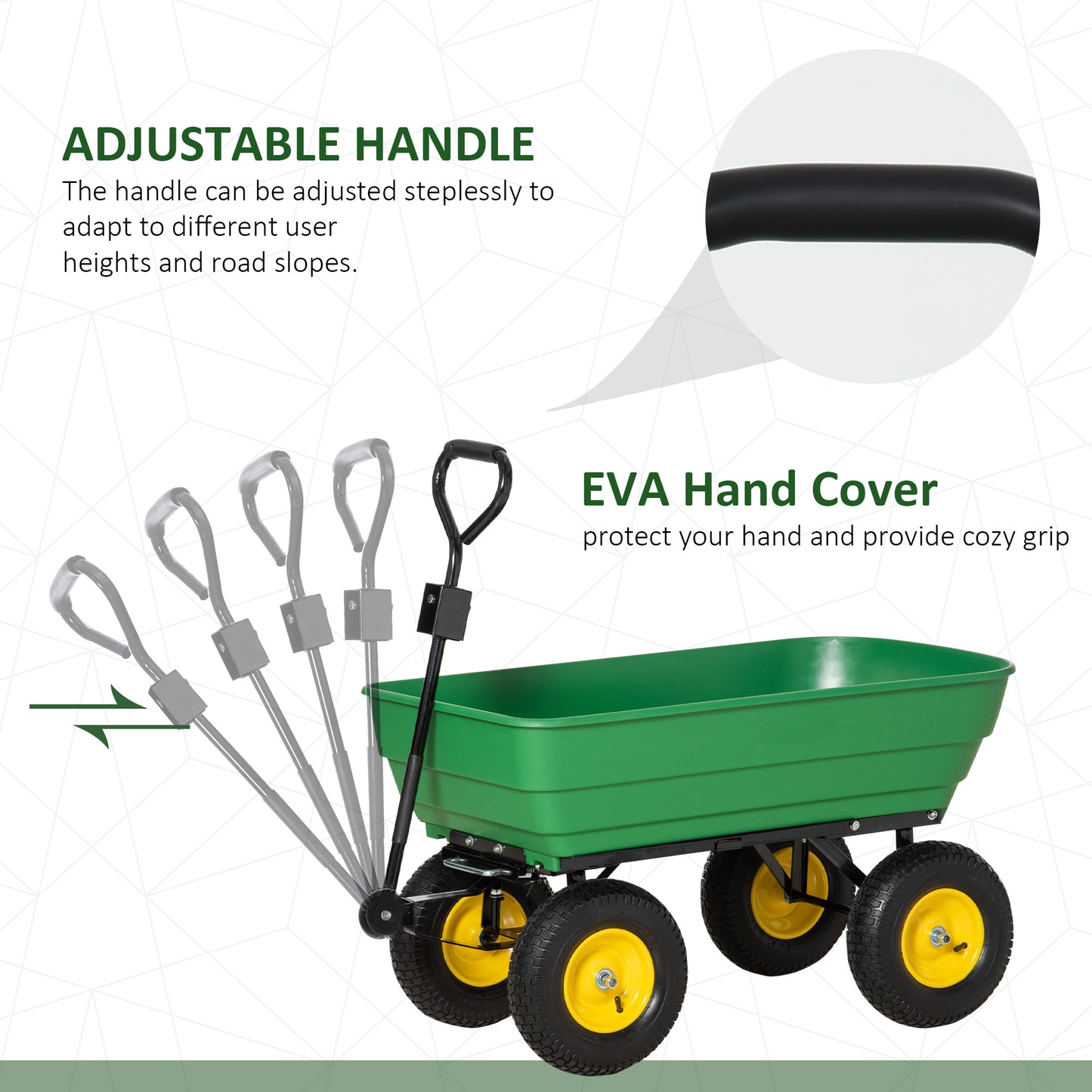 125 Litre Large Garden Cart