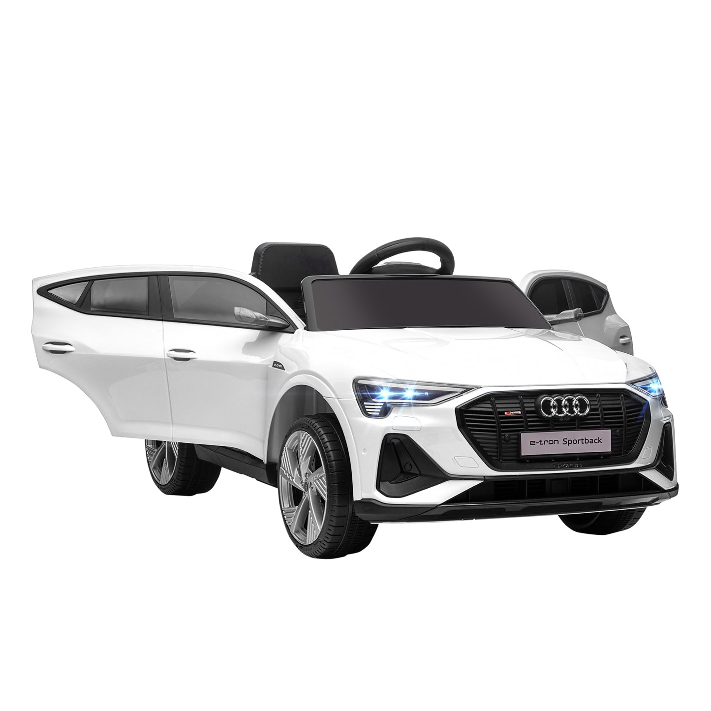 12V Kids Electric Ride-On Car, with Remote Control, Lights, Music