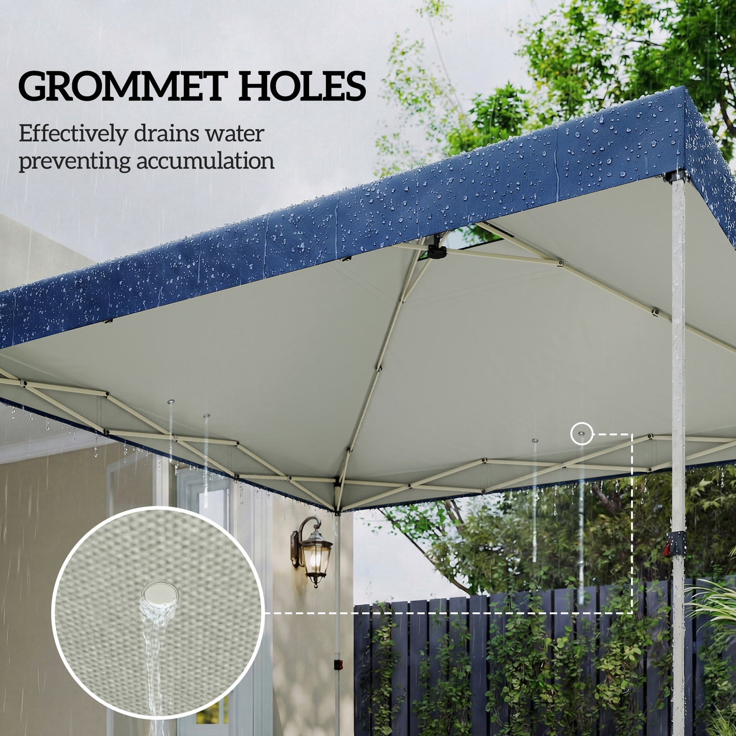Gazebo Roof Replacement UV50+ Waterproof Pop Up Canopy Cover